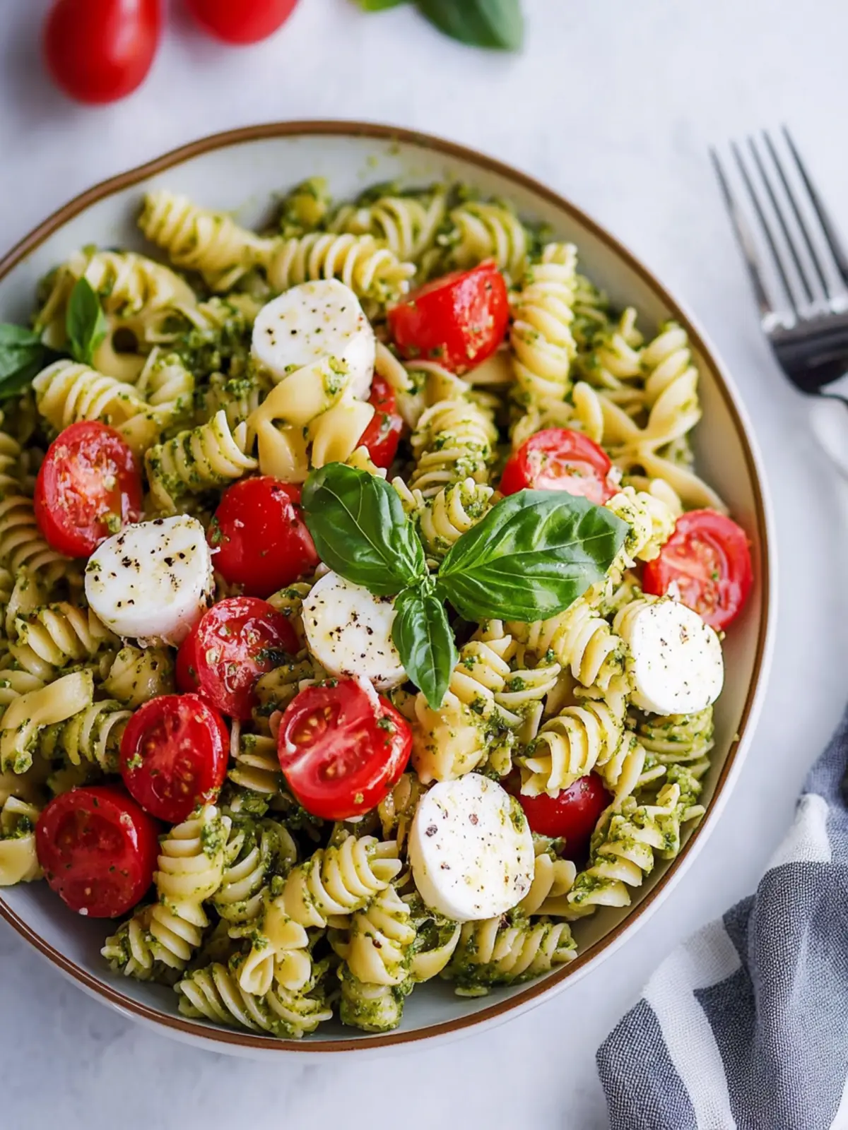 Pesto Caprese Pasta Salad That Will Revamp Your Summer Meals 5 Pesto Caprese Pasta Salad