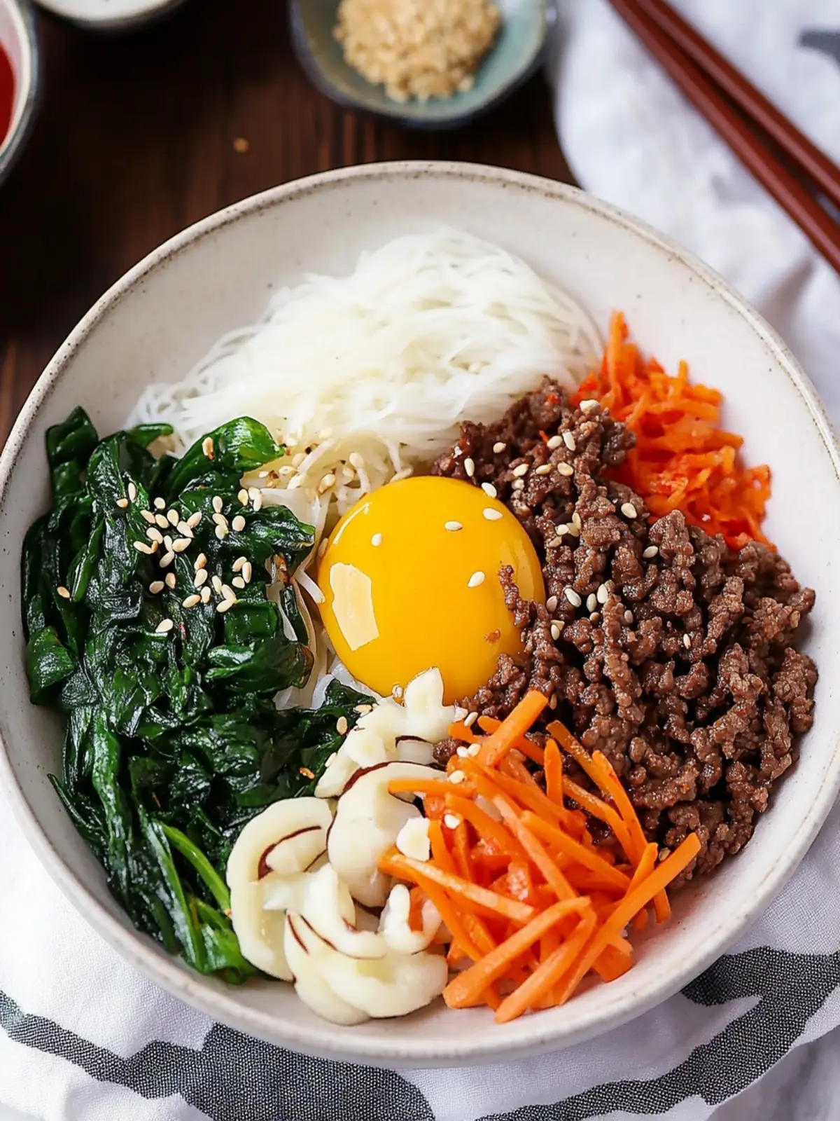 Delicious Bibimbap with Ground Beef: A Flavorful Twist! 4 Bibimbap with Ground Beef