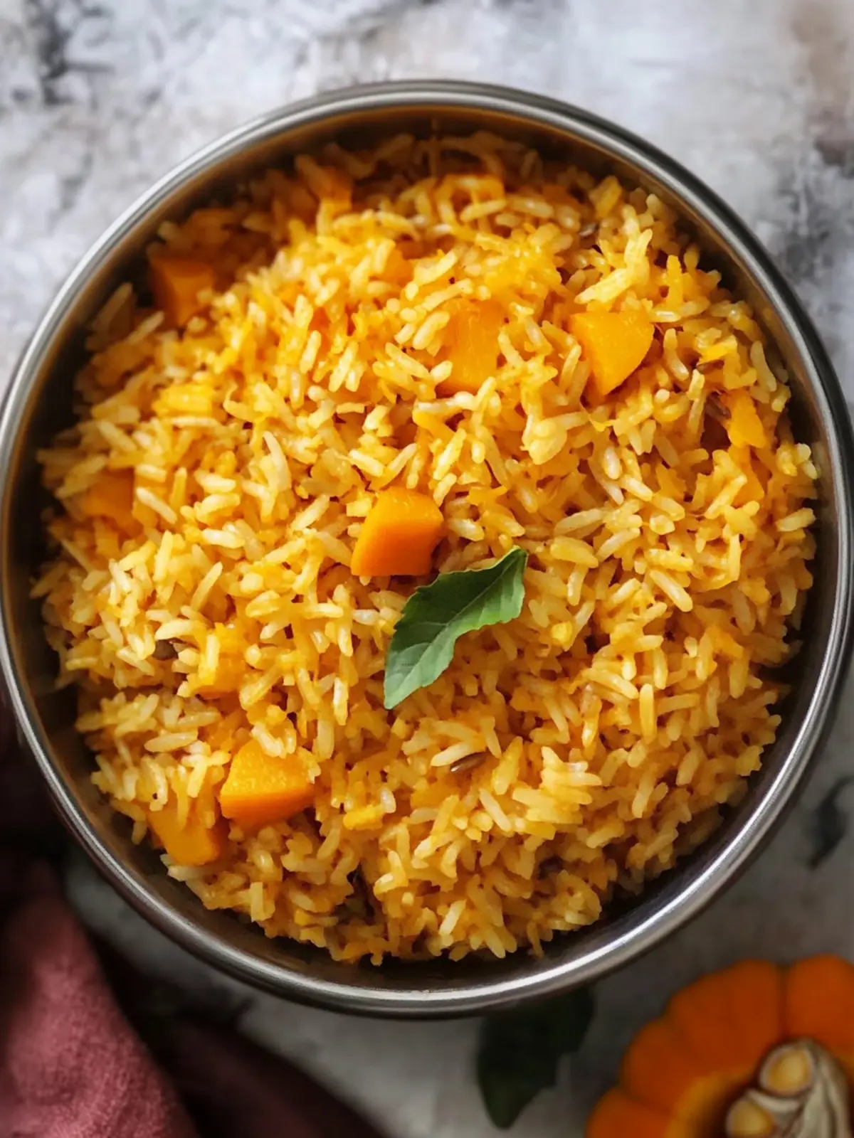 Savory Pumpkin Rice with Coconut Milk for Cozy Nights 3 Pumpkin Rice with Coconut Milk