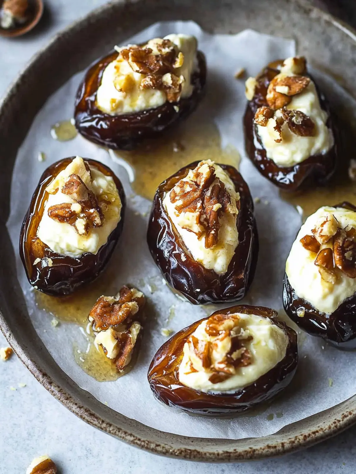Irresistible Mascarpone Stuffed Dates with Maple Drizzle Recipe 3 Mascarpone Stuffed Dates with Maple Drizzle