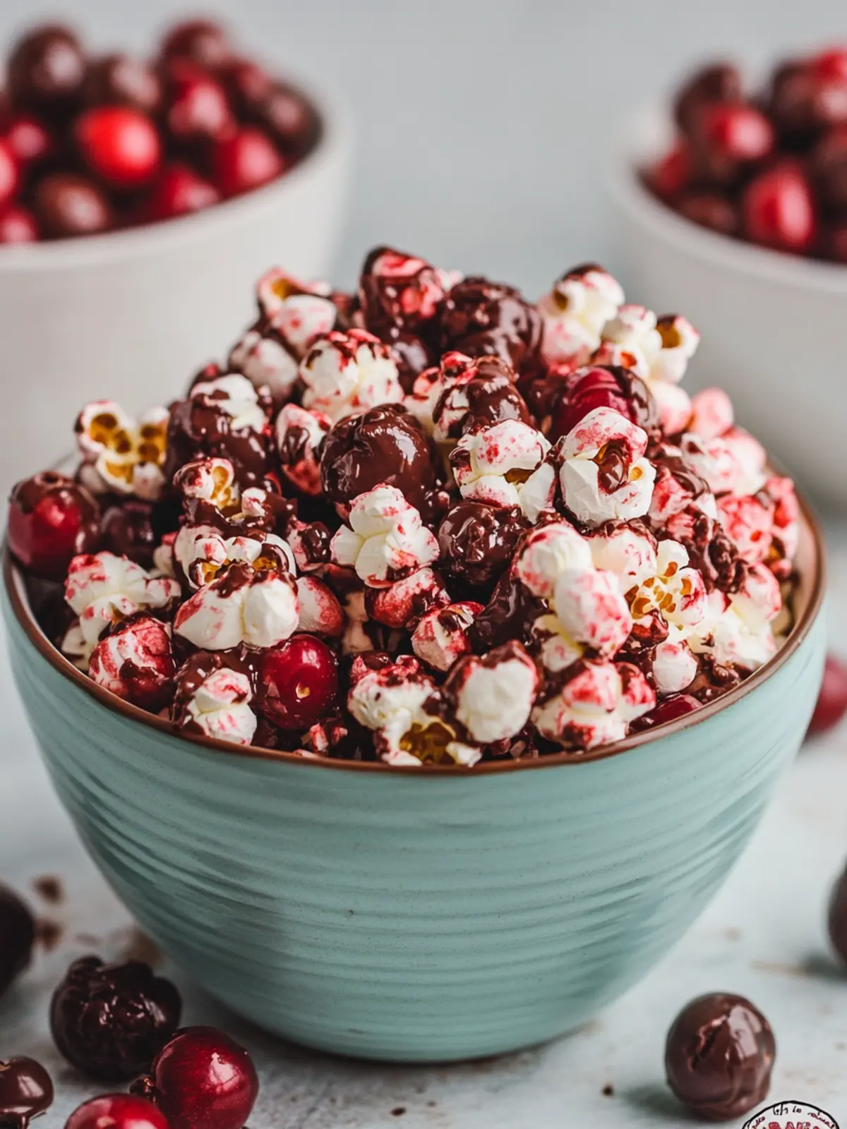 Irresistible Chocolate Cherry Popcorn for Sweet Snack Lovers 2 Chocolate Cherry Popcorn