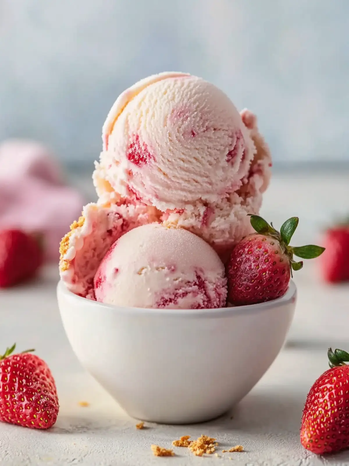 Homemade Strawberry Cheesecake Gelato You'll Adore 4 Strawberry Cheesecake Gelato