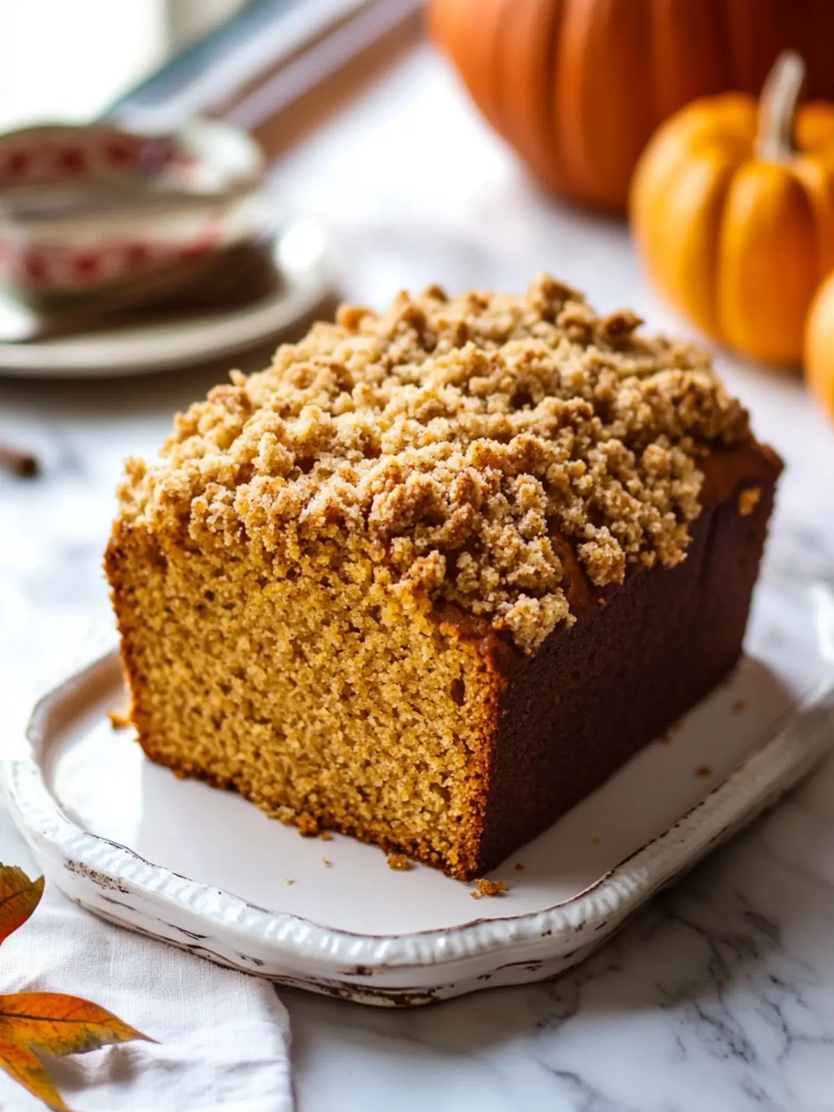Irresistible Pumpkin Bread with Crumb Topping Bliss 2 Pumpkin Bread with Crumb Topping