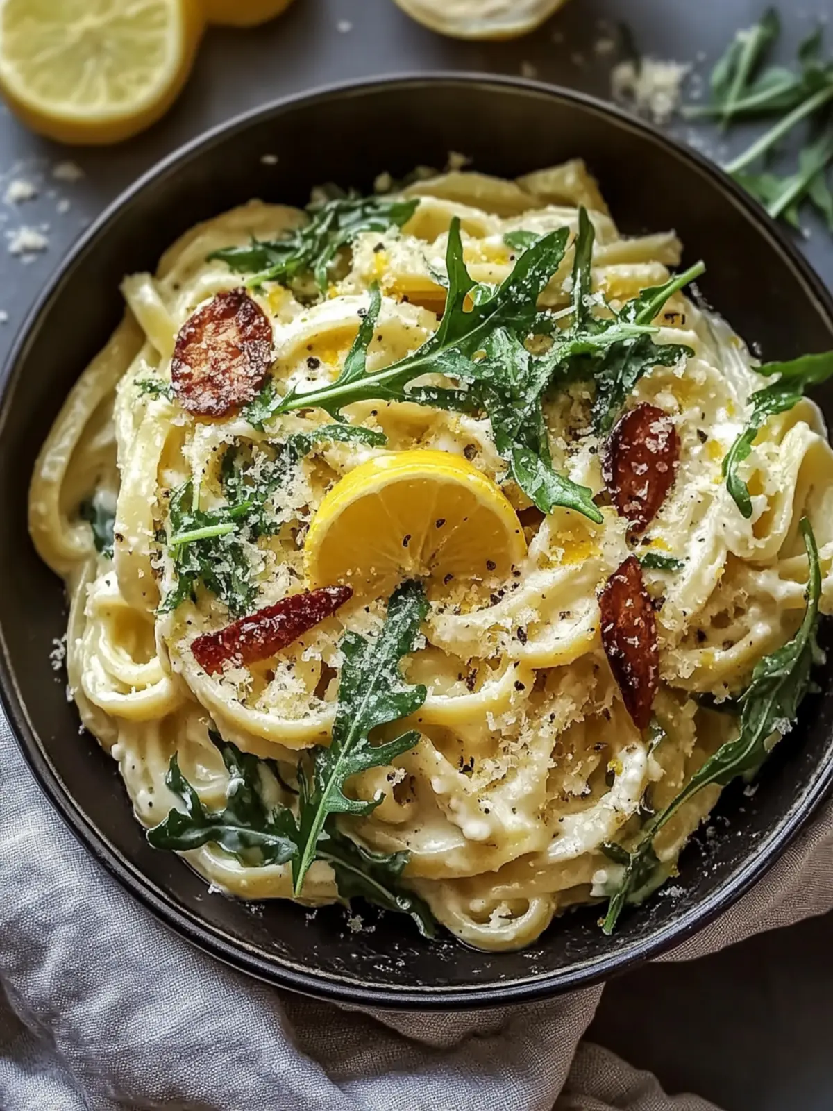 Delicious Creamy Lemon Ricotta Pasta With Arugula in 22 Minutes 3 Creamy Lemon Ricotta Pasta With Arugula