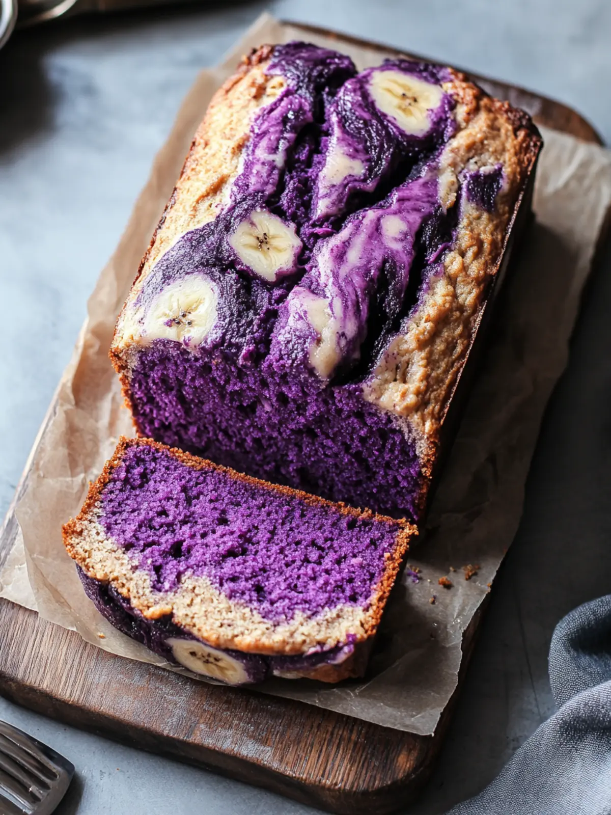 Vegan Marbled Ube Banana Bread That Will Wow Your Tastebuds 4 Marbled Ube Banana Bread