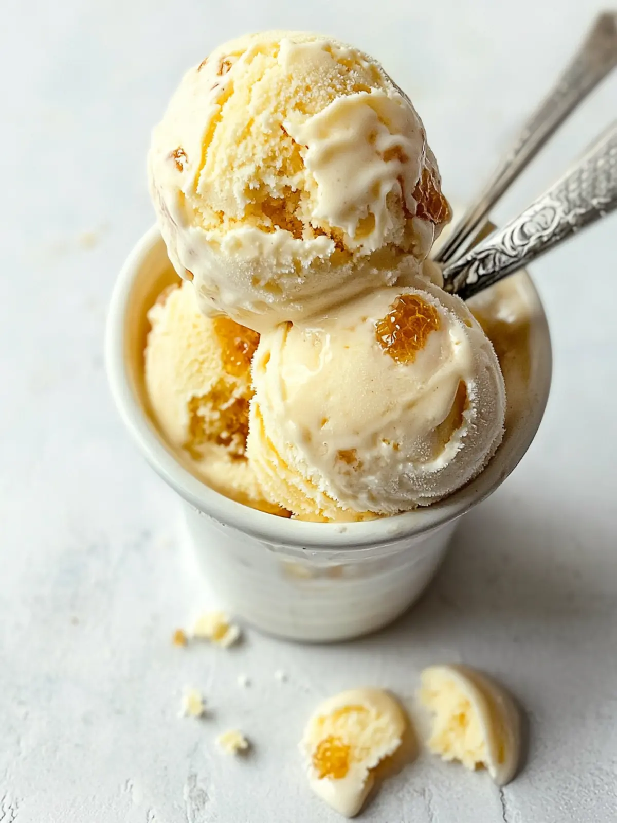 Indulge in Homemade Honeycomb Ice Cream Bliss Today 3 Homemade Honeycomb Ice Cream