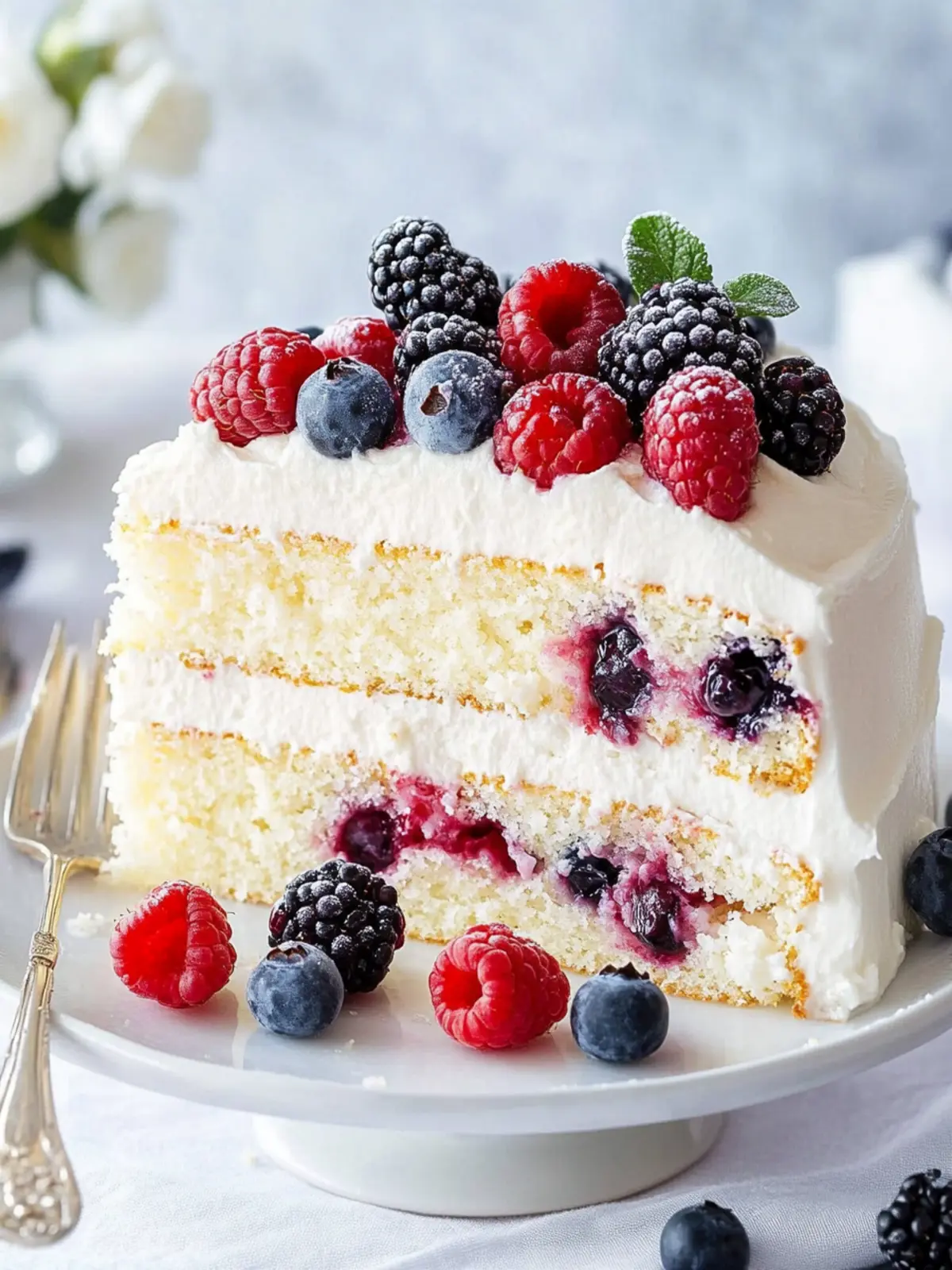 Delicious Berry Chantilly Cake: A Sweet Slice of Joy 5 Berry Chantilly Cake