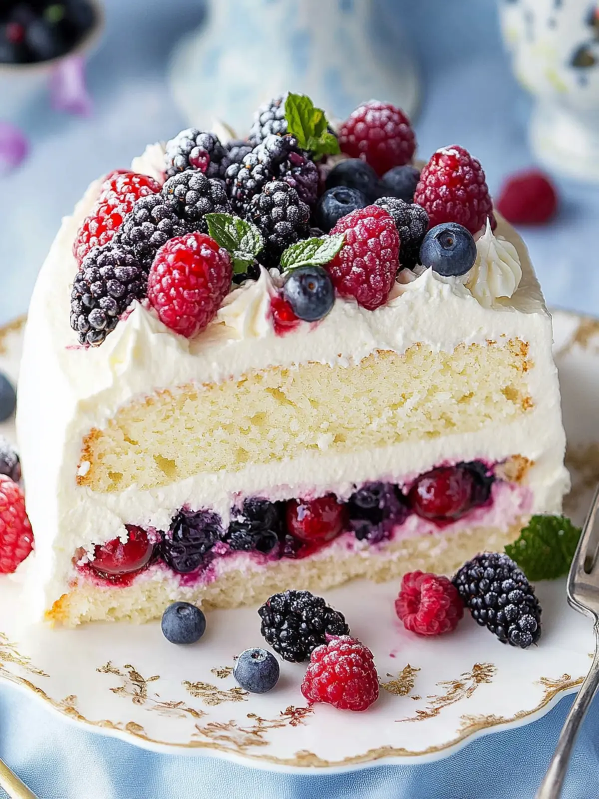 Delicious Berry Chantilly Cake: A Sweet Slice of Joy 2 Berry Chantilly Cake