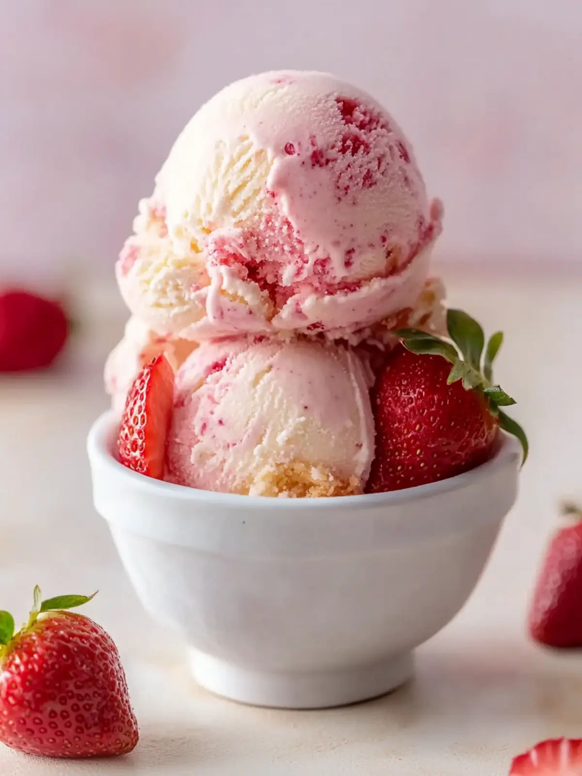 Homemade Strawberry Cheesecake Gelato You'll Adore 2 Strawberry Cheesecake Gelato