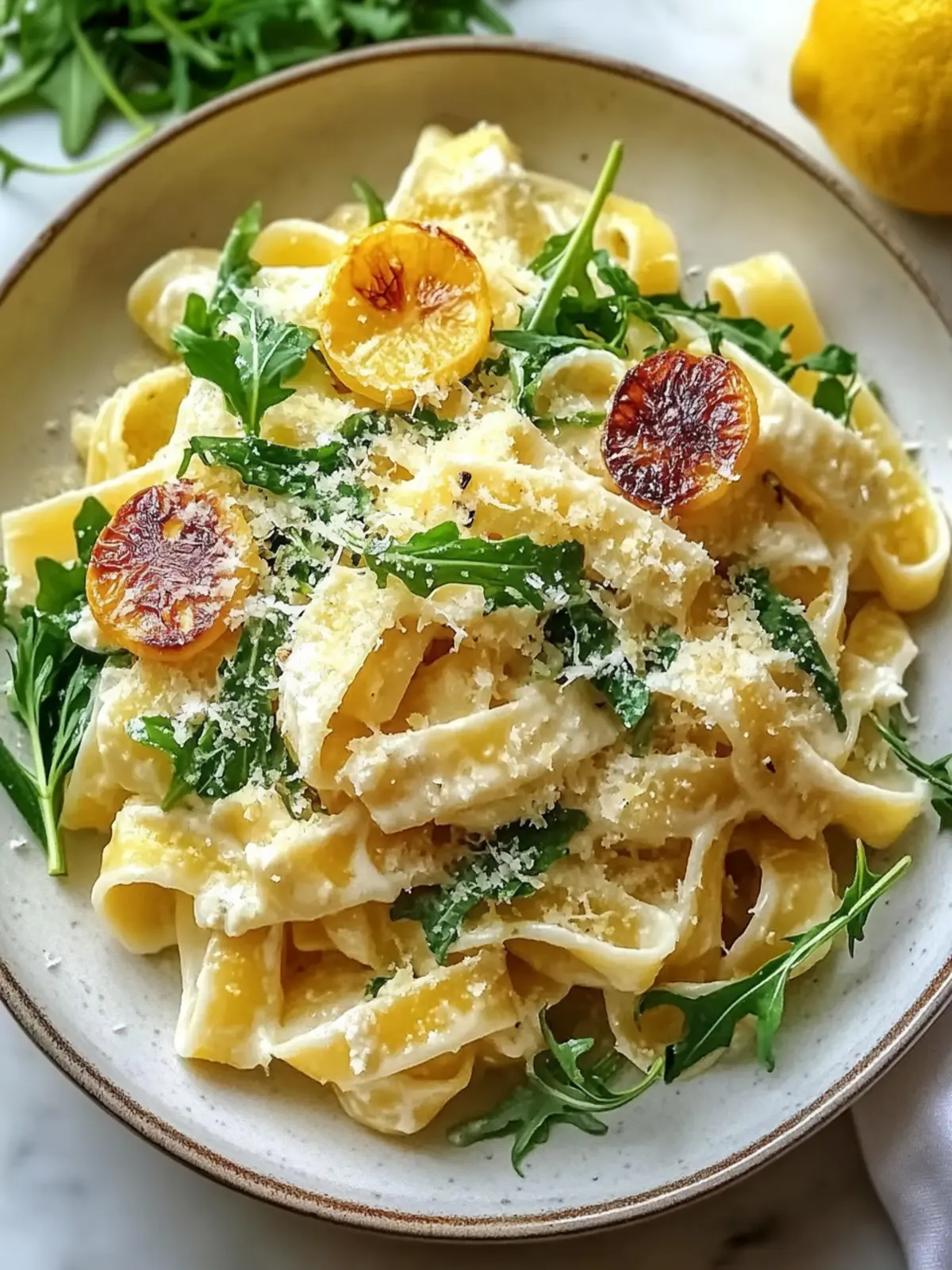 Delicious Creamy Lemon Ricotta Pasta With Arugula in 22 Minutes 2 Creamy Lemon Ricotta Pasta With Arugula