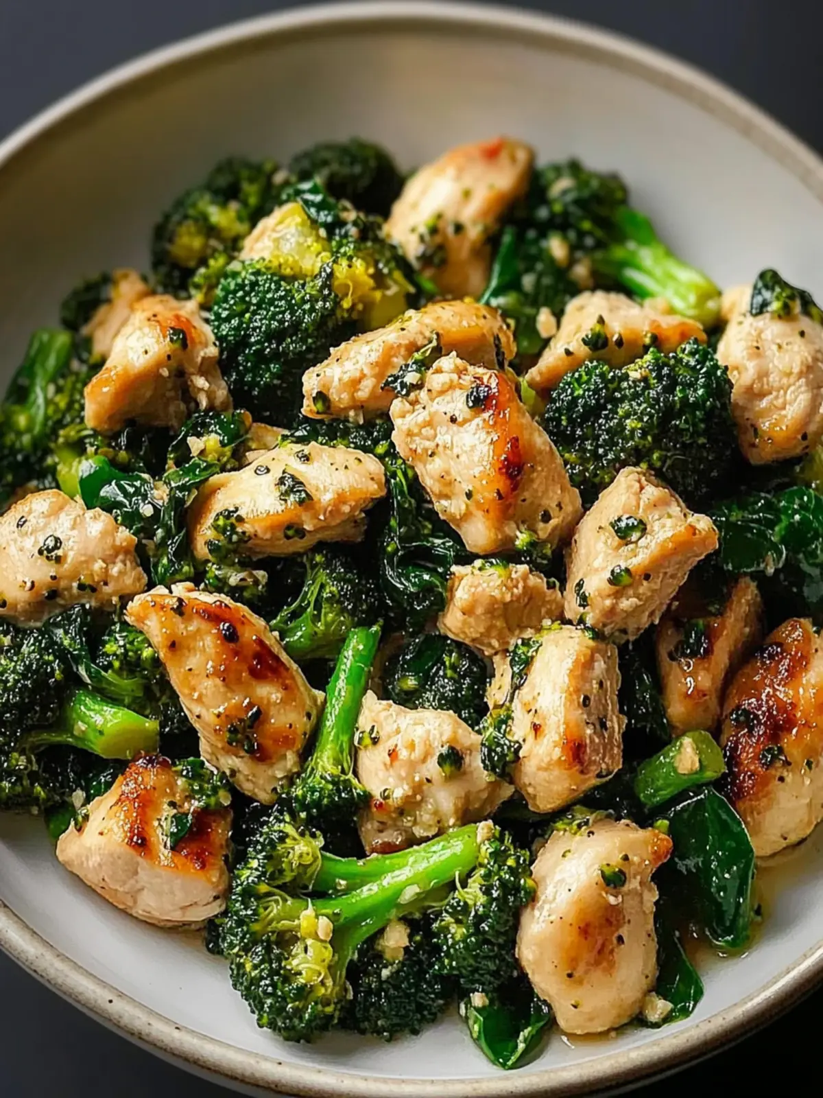 Sizzle Up Garlic Chicken with Broccoli and Spinach Tonight 4 Garlic Chicken with Broccoli and Spinach