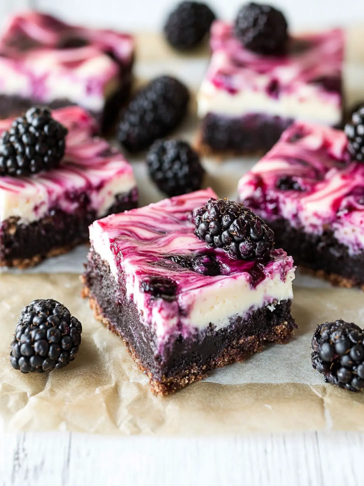 Delicious Blackberry Cheesecake Brownies to Satisfy Cravings 2 Blackberry Cheesecake Brownies