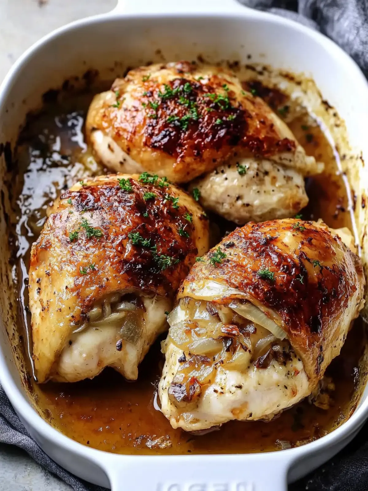 French Onion Stuffed Chicken: Comfort Food at Its Best 4 French Onion Stuffed Chicken