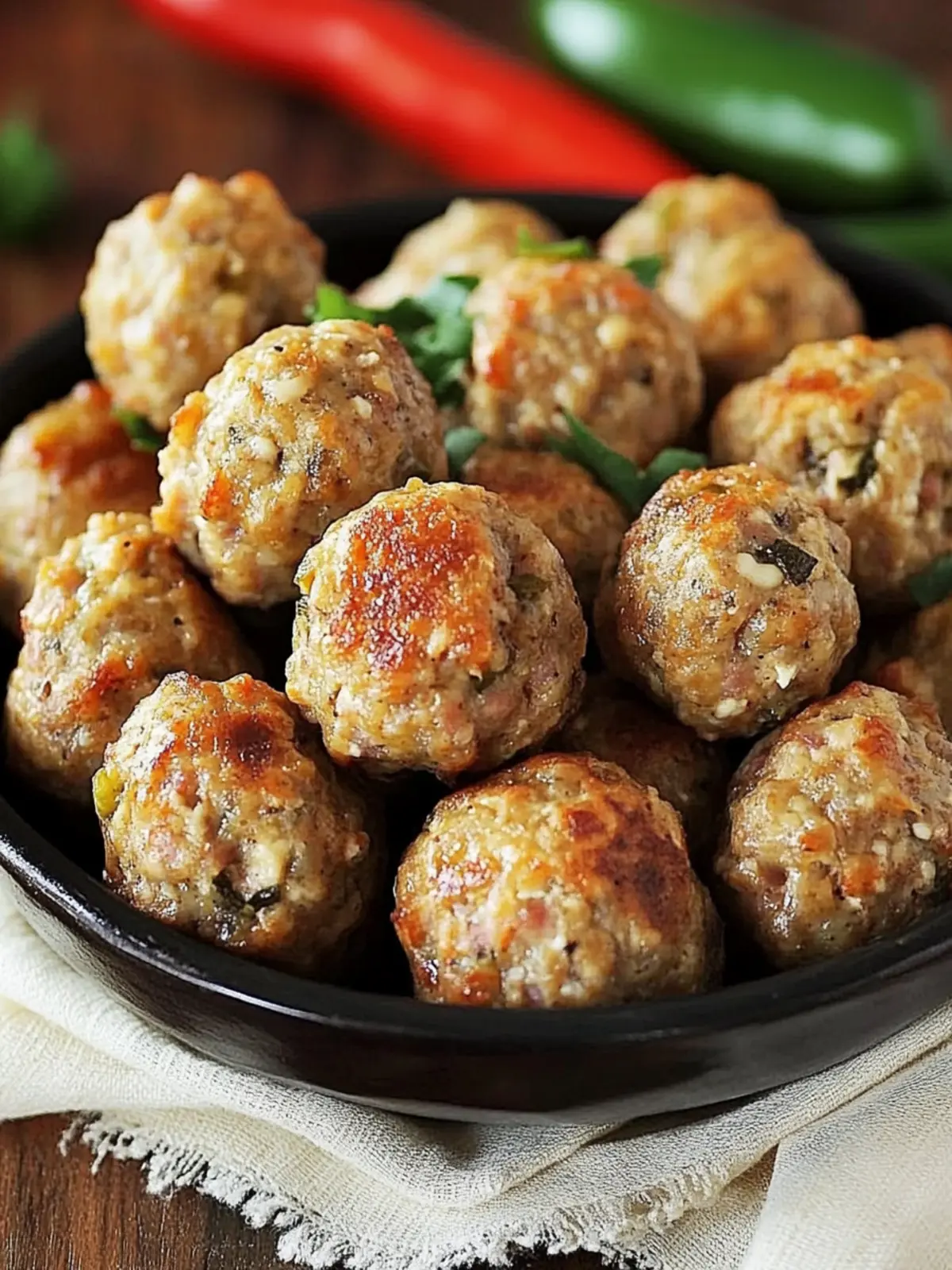 Zesty Jalapeno Pepper Jack Sausage Balls You'll Crave Forever 5 Jalapeno Pepper Jack Sausage Balls