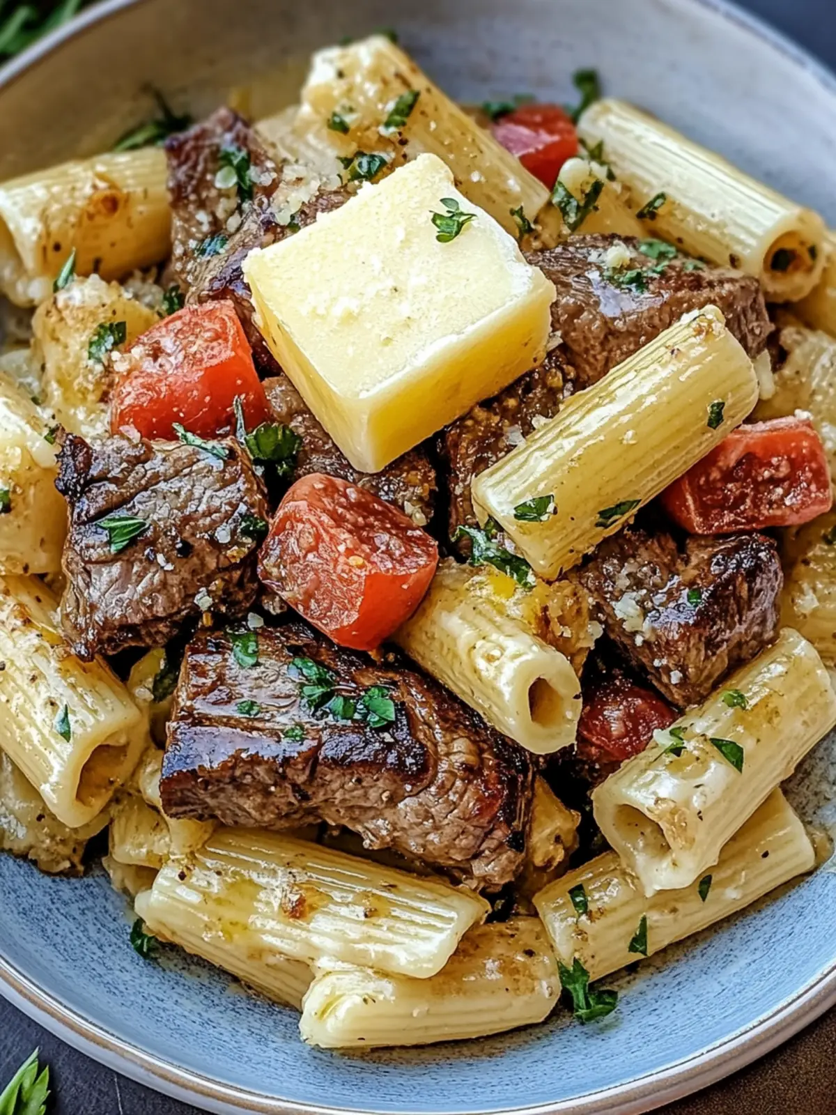 Savor Garlic Butter Steak Tips with Cheesy Rigatoni Tonight 3 Garlic Butter Steak Tips with Cheesy Rigatoni