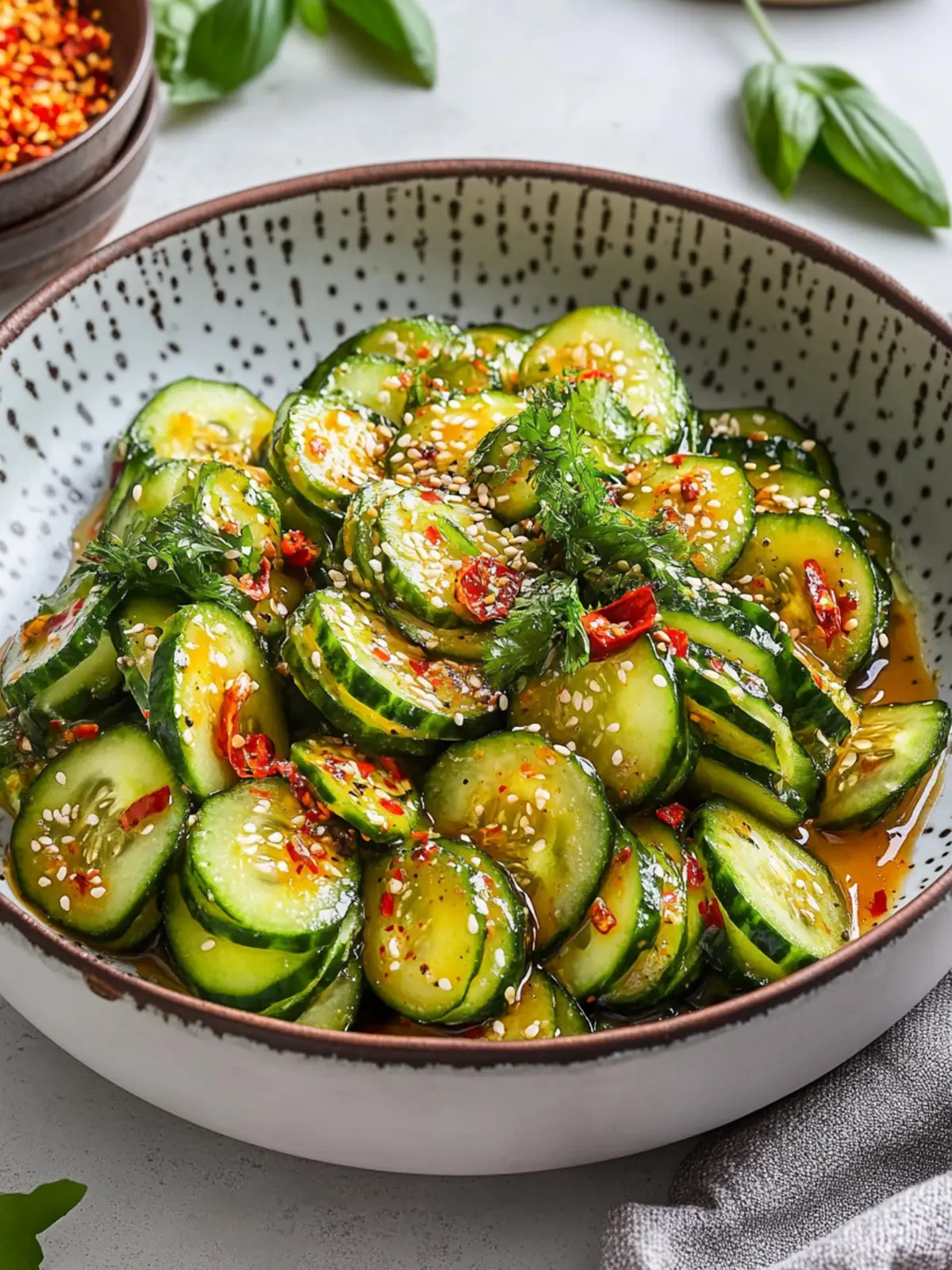 Zesty Spicy Asian Cucumber Salad You Can't Resist 4 Spicy Asian Cucumber Salad