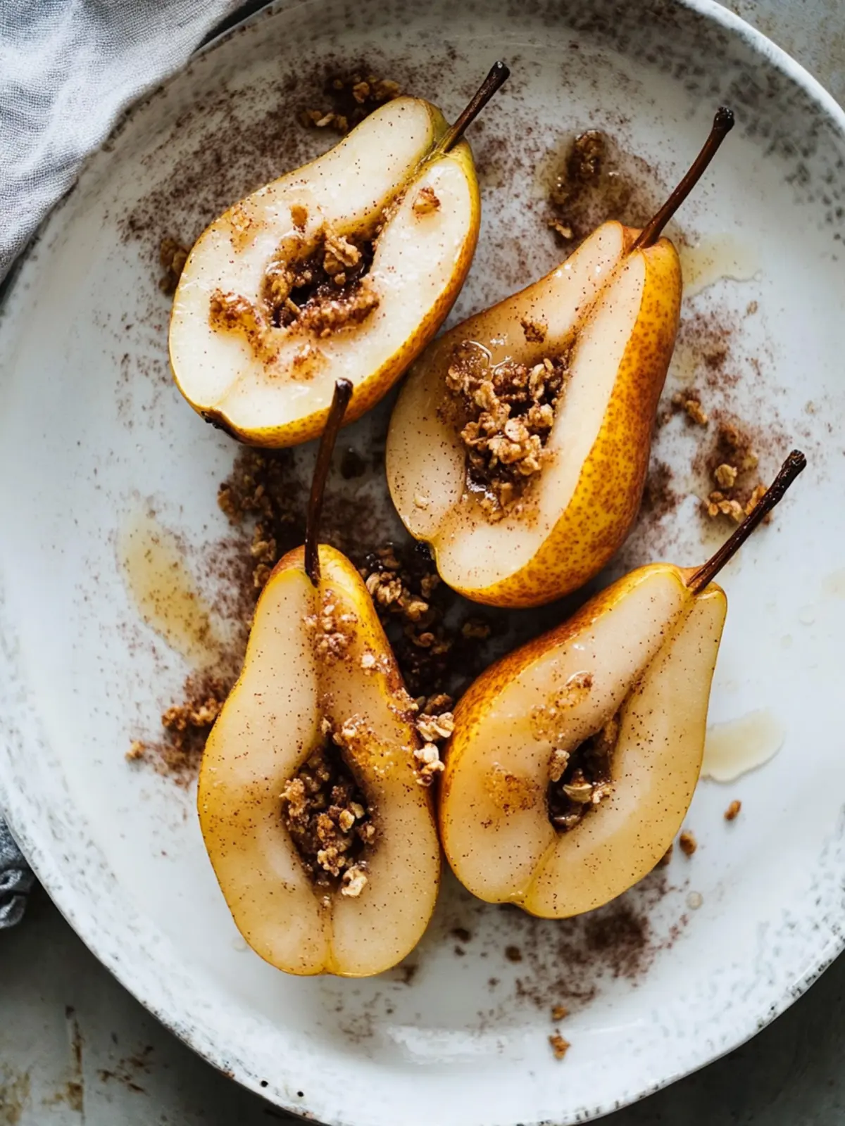 Delicious Baked Pears with Cinnamon and Honey Delight 4 Baked Pears with Cinnamon and Honey