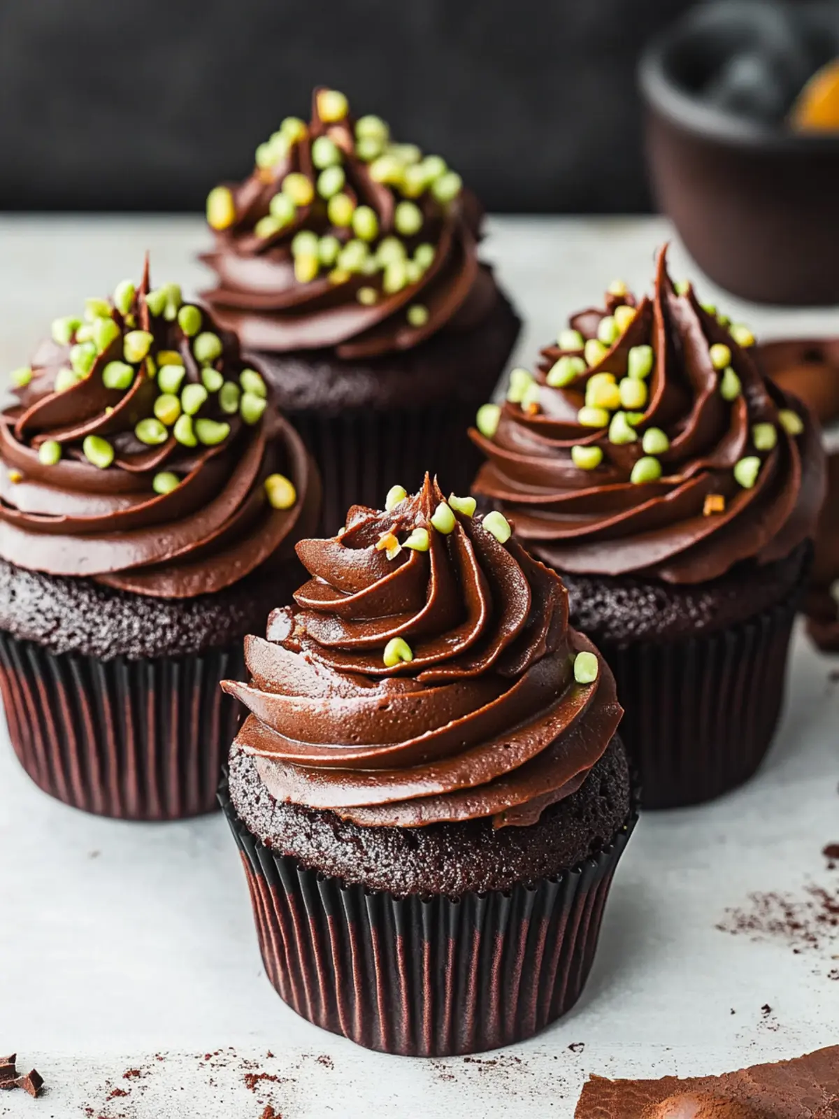 Indulge in Dubai Chocolate Cupcakes: A Sweet Escape! 3 Dubai Chocolate Cupcakes