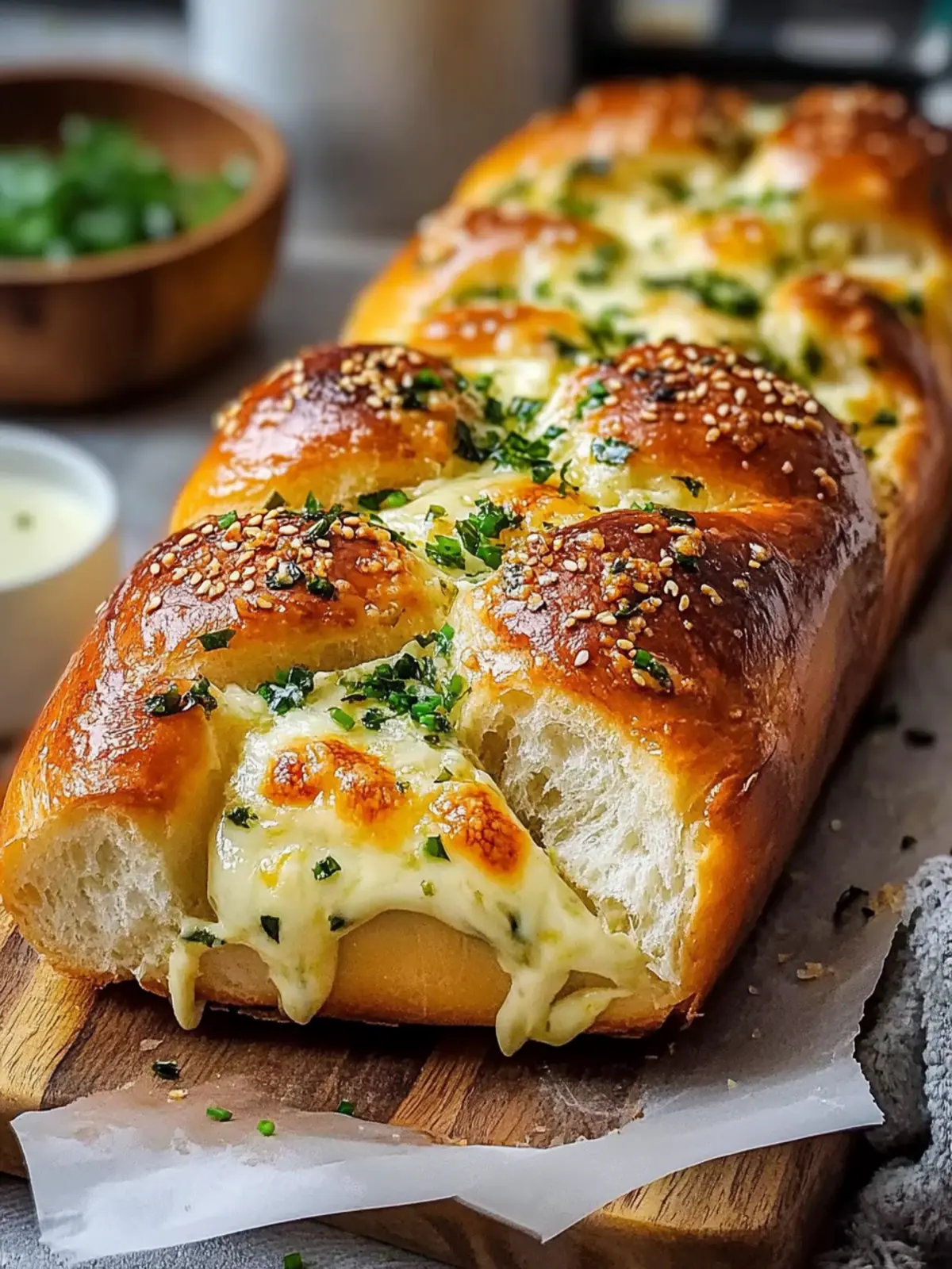Savor the Flavor: Homemade Korean Cream Cheese Garlic Bread 3 Homemade Korean Cream Cheese Garlic Bread