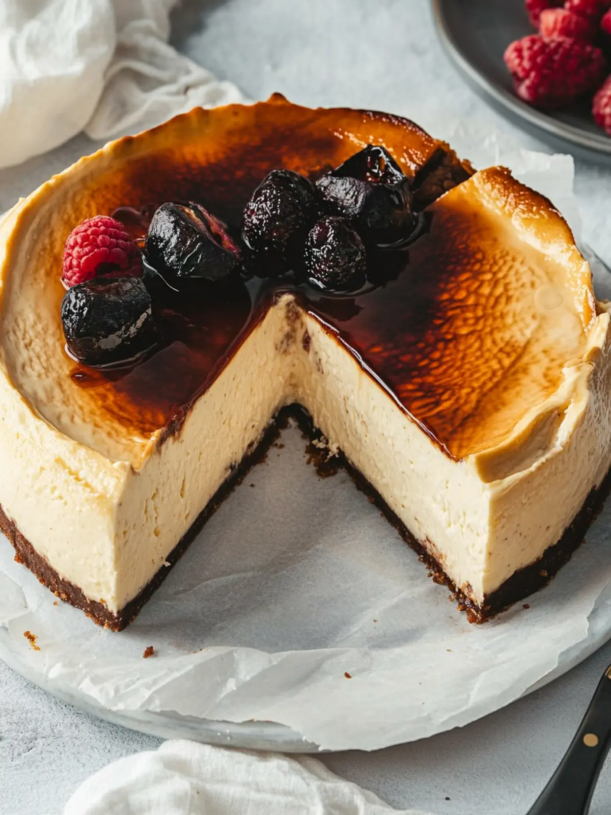 Decadent Vegan Burnt Basque Cheesecake Everyone Will Love 3 Vegan Burnt Basque Cheesecake