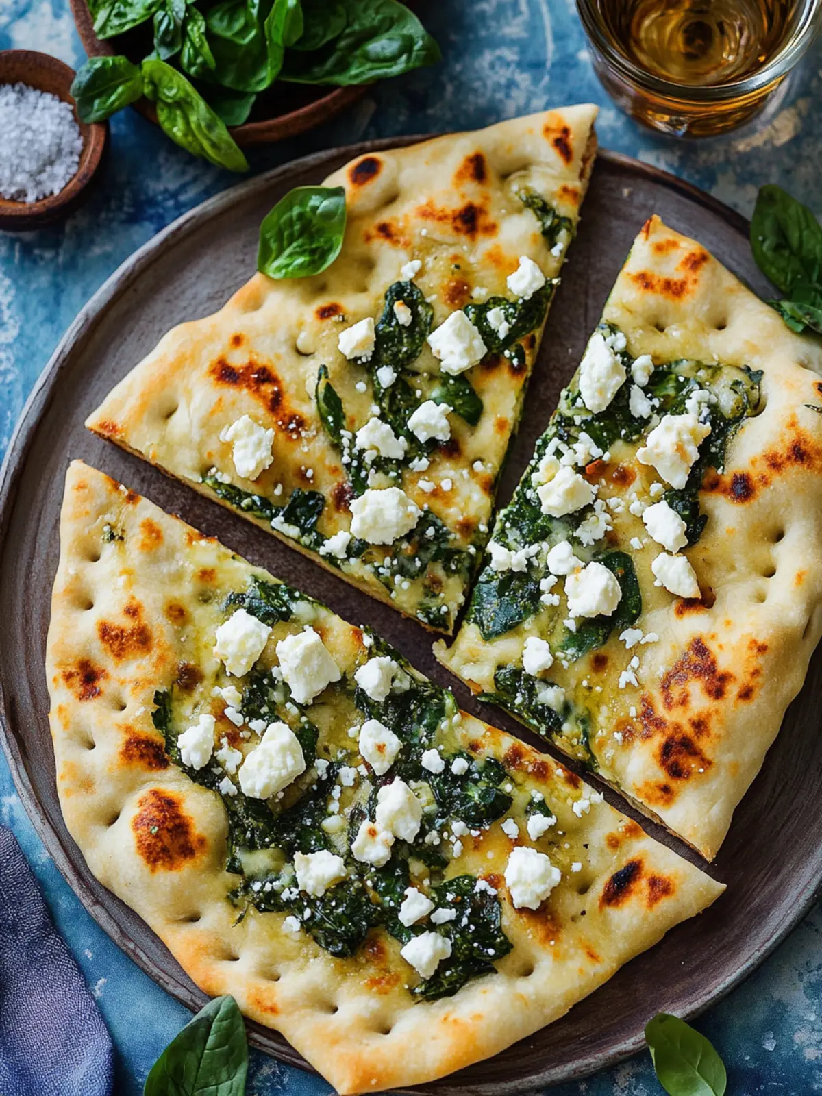 Spinach and Feta Stuffed Flatbread: A Flavorful Escape 4 Spinach And Feta Stuffed Flatbread