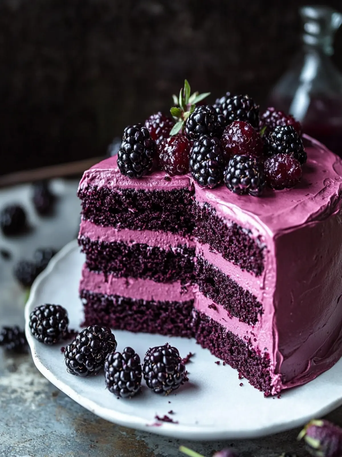 Indulge in Decadent Blackberry Velvet Cake Today 5 Blackberry Velvet Cake