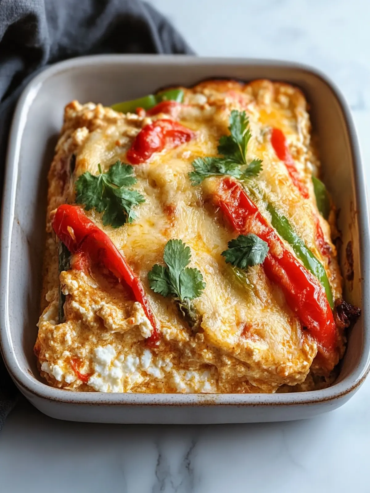Satisfy Your Cravings with Chicken Fajita Cottage Cheese Bake 3 Chicken Fajita Cottage Cheese Bake