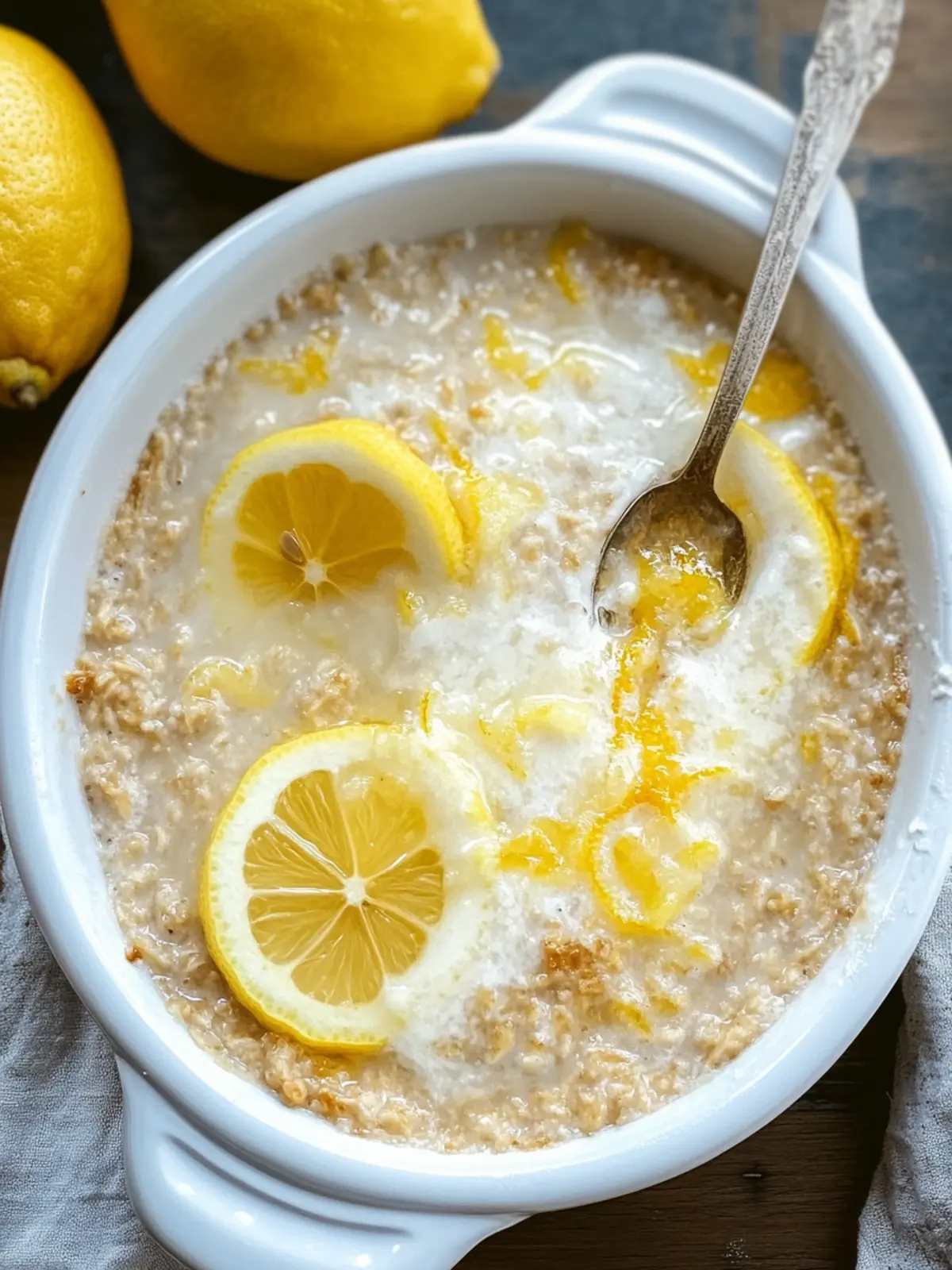Zesty Lemon Baked Oats for a Bright Morning Boost 4 Lemon Baked Oats