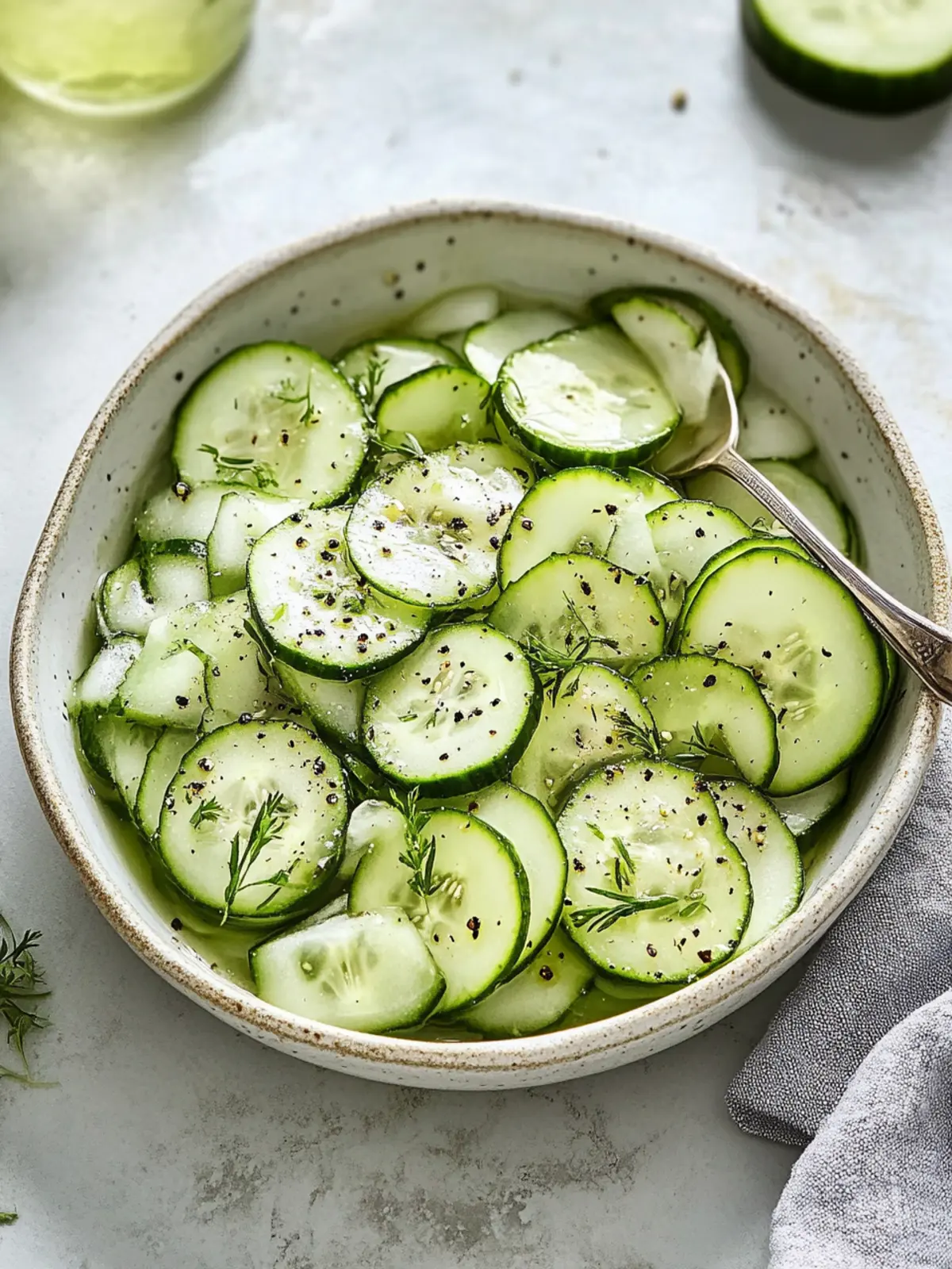 Refreshing Cucumber Vinegar Salad That Will Wow Your Taste Buds 2 Cucumber Vinegar Salad
