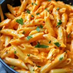 Delicious One-Pot Creamy Buffalo Chicken Pasta in 25 Minutes! 10 One-Pot Creamy Buffalo Chicken Pasta