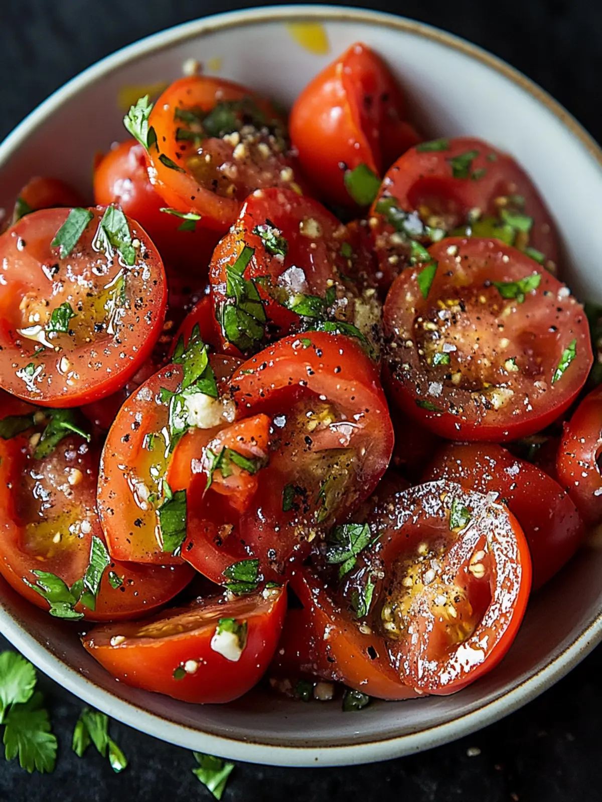 Refreshing Tomato Garlic Salad for Summer Bliss 3 Tomato Garlic Salad