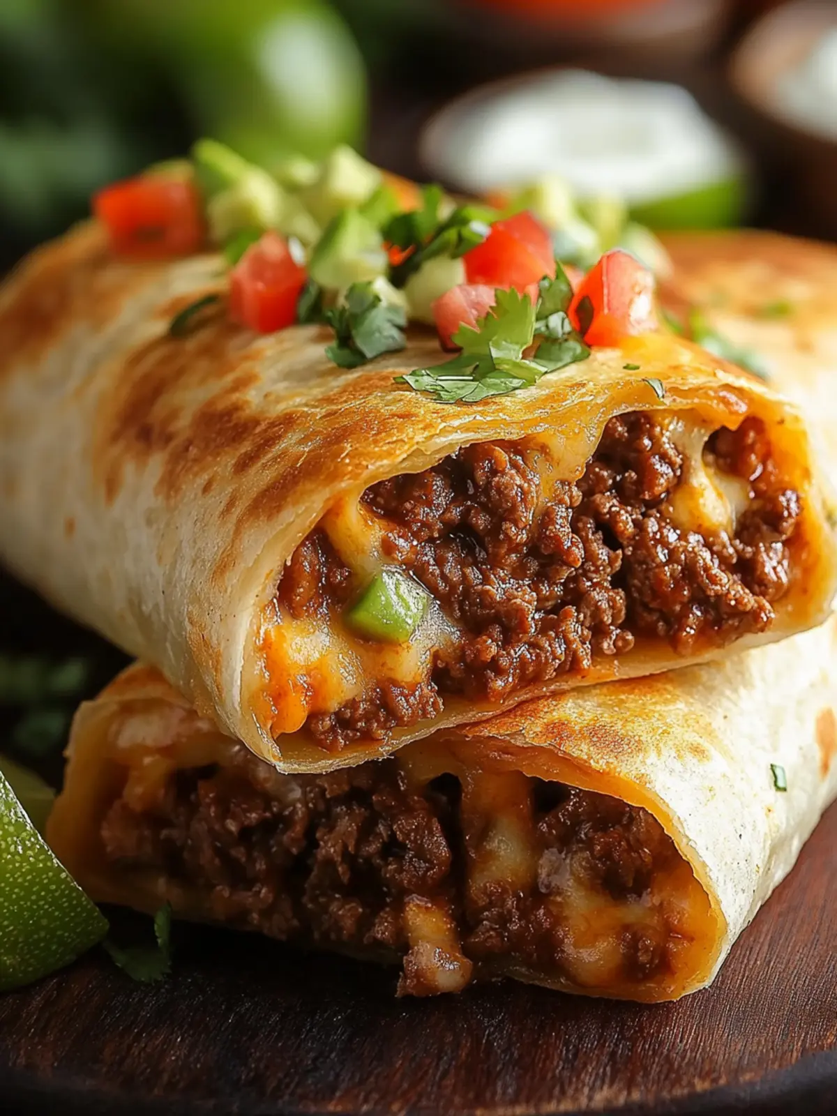 Sizzling Beef and Cheese Chimichangas for Taco Night Joy 2 Beef and Cheese Chimichangas