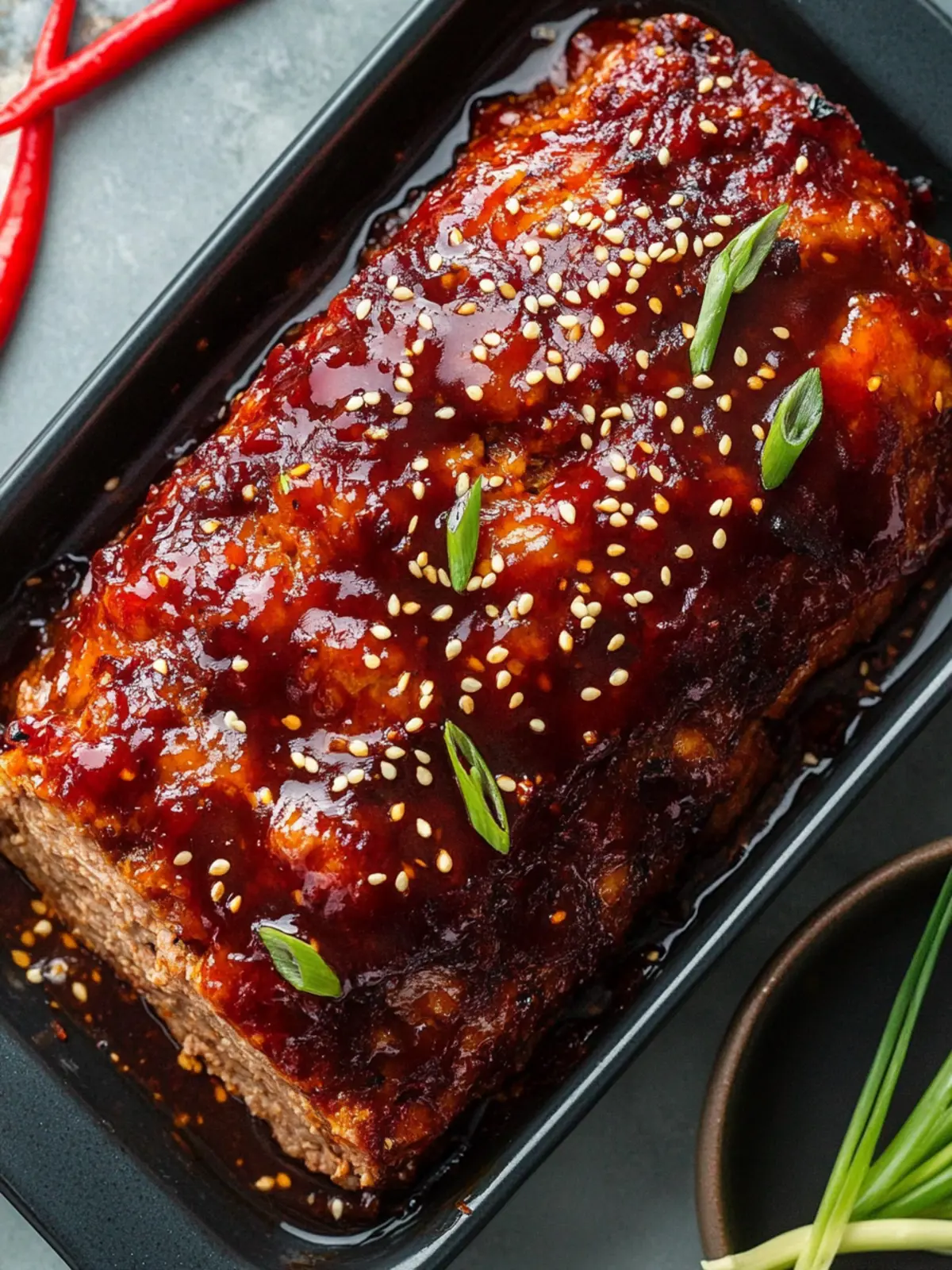 Savory Korean Meatloaf with Gochujang Glaze You'll Love 3 Korean Meatloaf with Gochujang Glaze