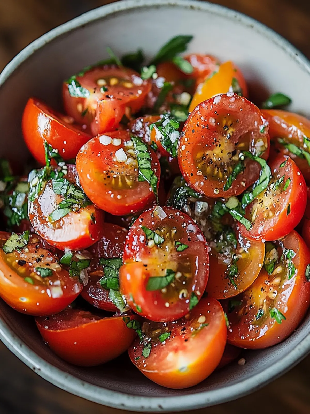 Refreshing Tomato Garlic Salad for Summer Bliss 2 Tomato Garlic Salad