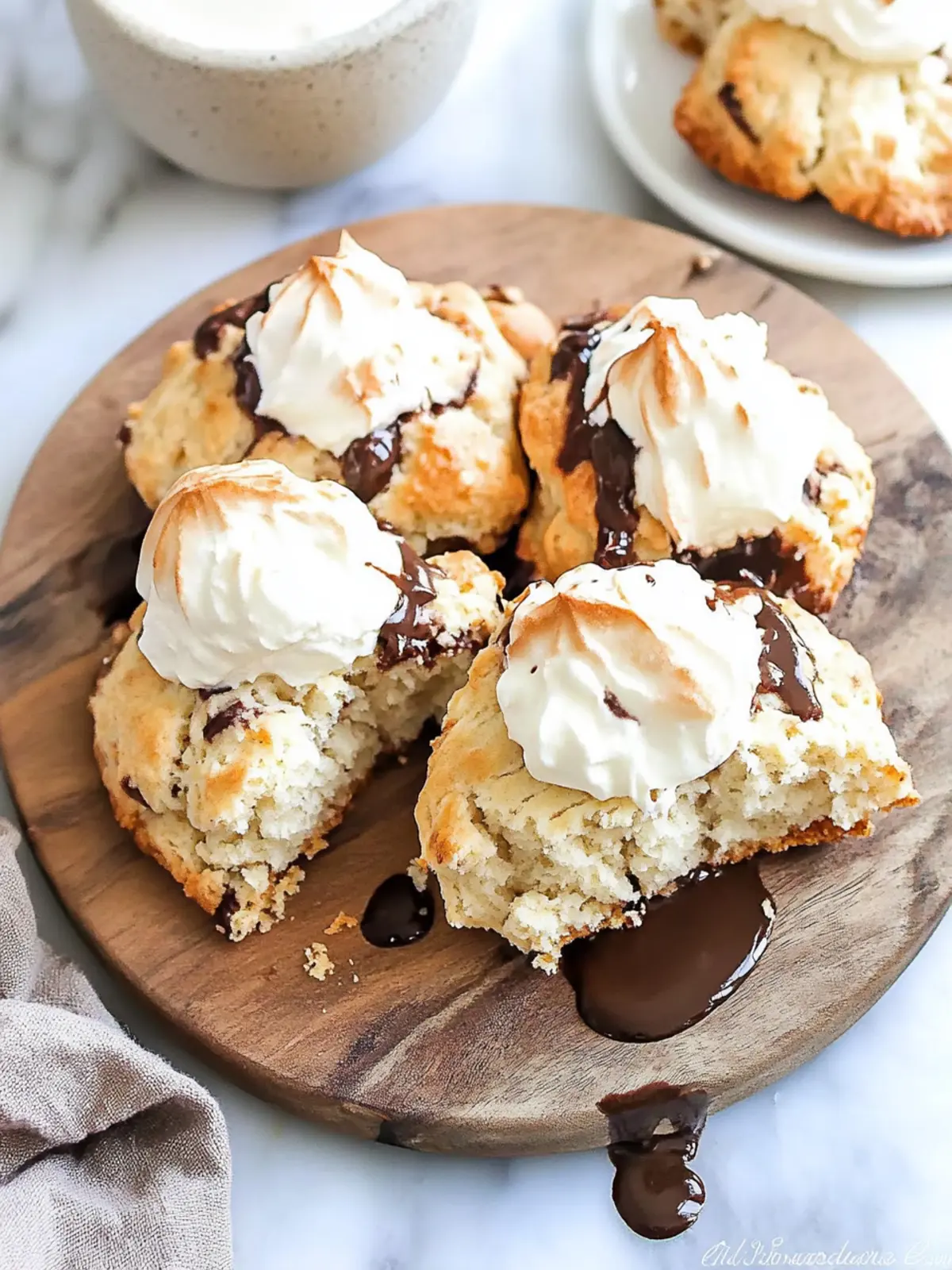 Irresistible S’mores Scones: A Sweet Treat You Can't Resist 2 S’mores Scones
