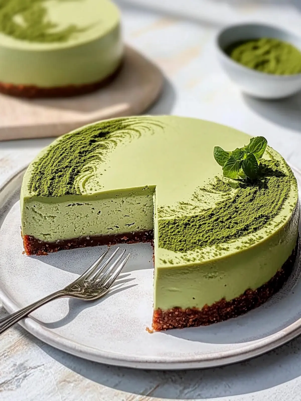 Delicious Tofu Matcha Cheesecake That’s No-Bake and Guilt-Free 2 Tofu Matcha Cheesecake