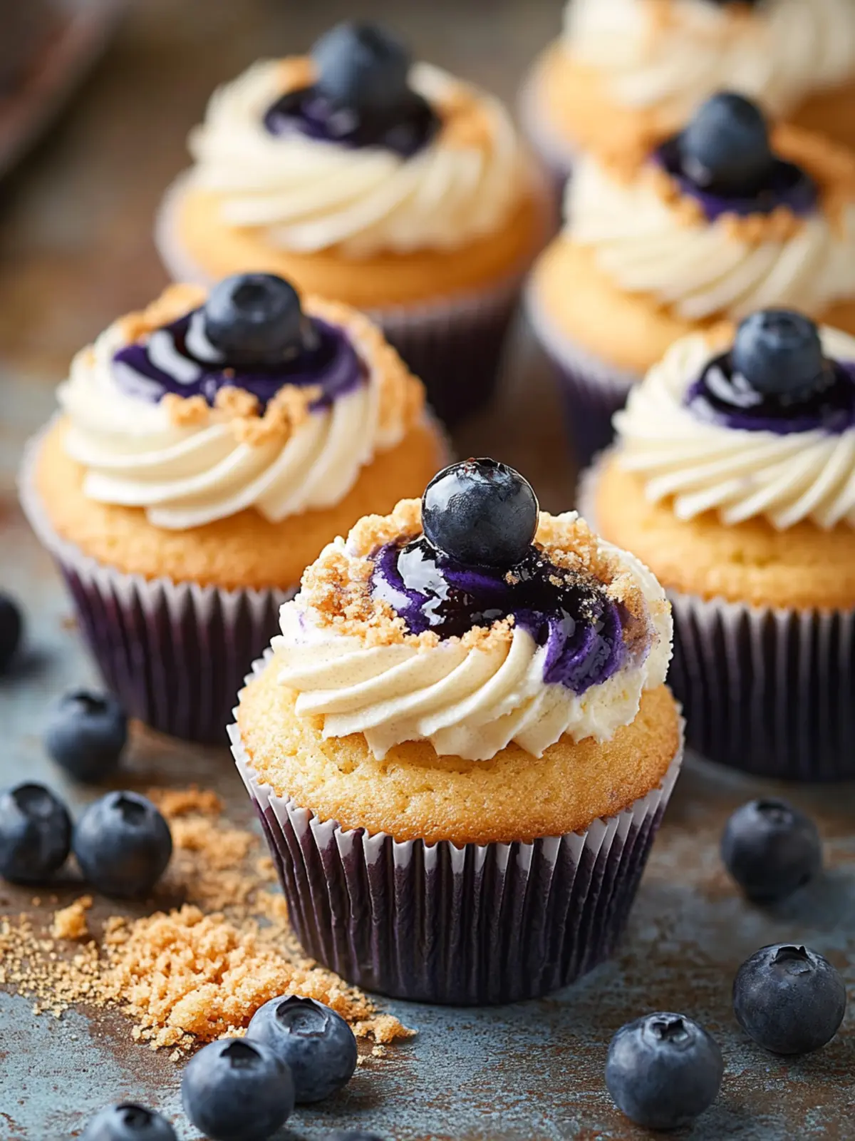 Irresistible Blueberry Cheesecake Cupcakes to Delight You 5 Blueberry Cheesecake Cupcakes
