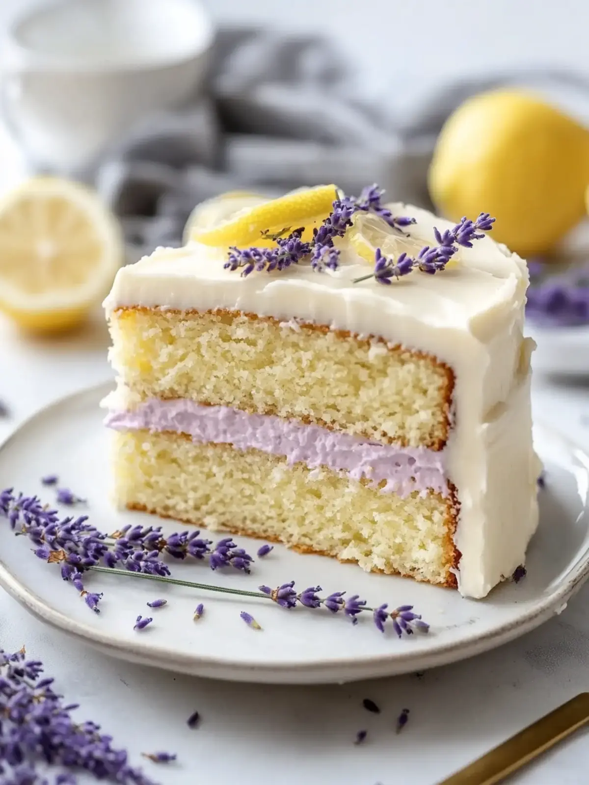Delightful Lemon Lavender Cake to Elevate Your Baking Game 3 Lemon Lavender Cake