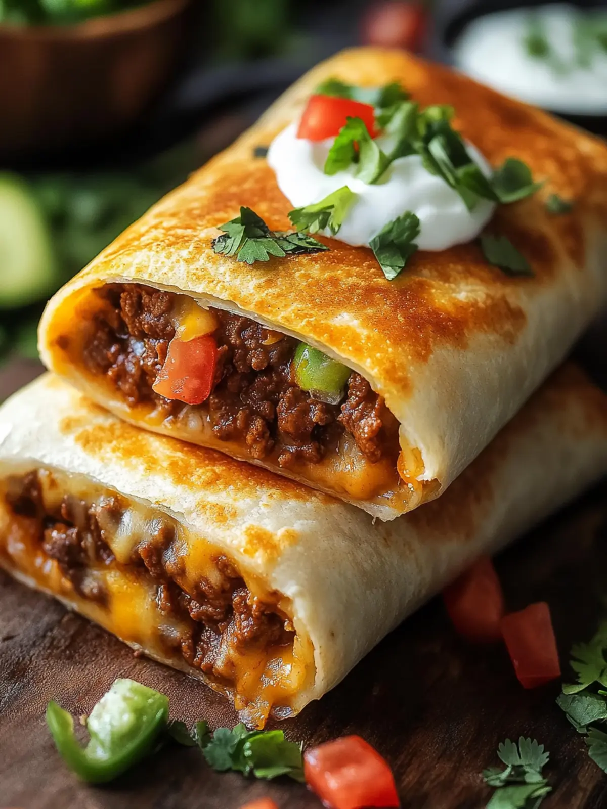 Sizzling Beef and Cheese Chimichangas for Taco Night Joy 5 Beef and Cheese Chimichangas