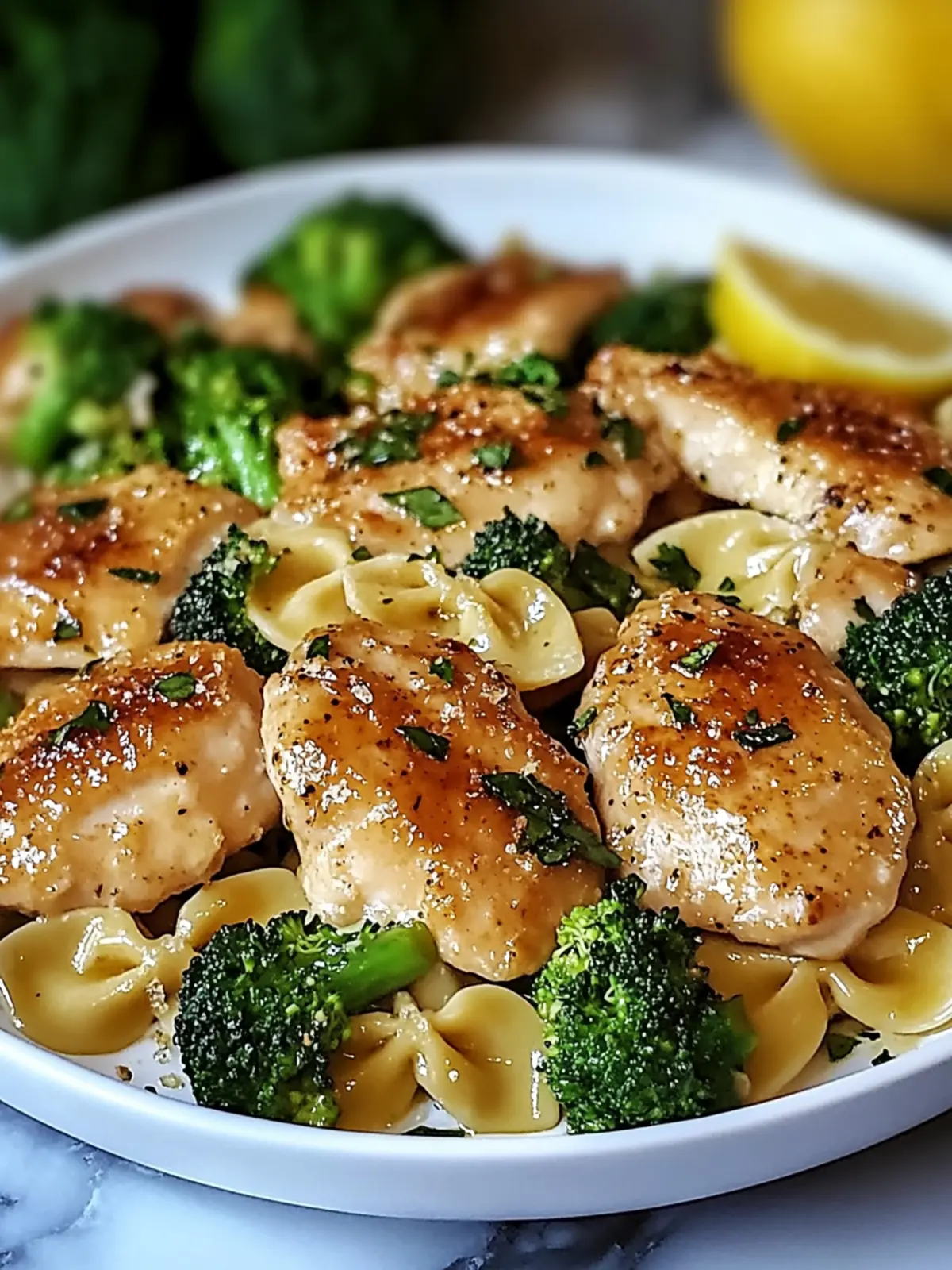 Savor Cowboy Butter Lemon Bowtie Chicken with Broccoli Delight 3 Cowboy Butter Lemon Bowtie Chicken with Broccoli