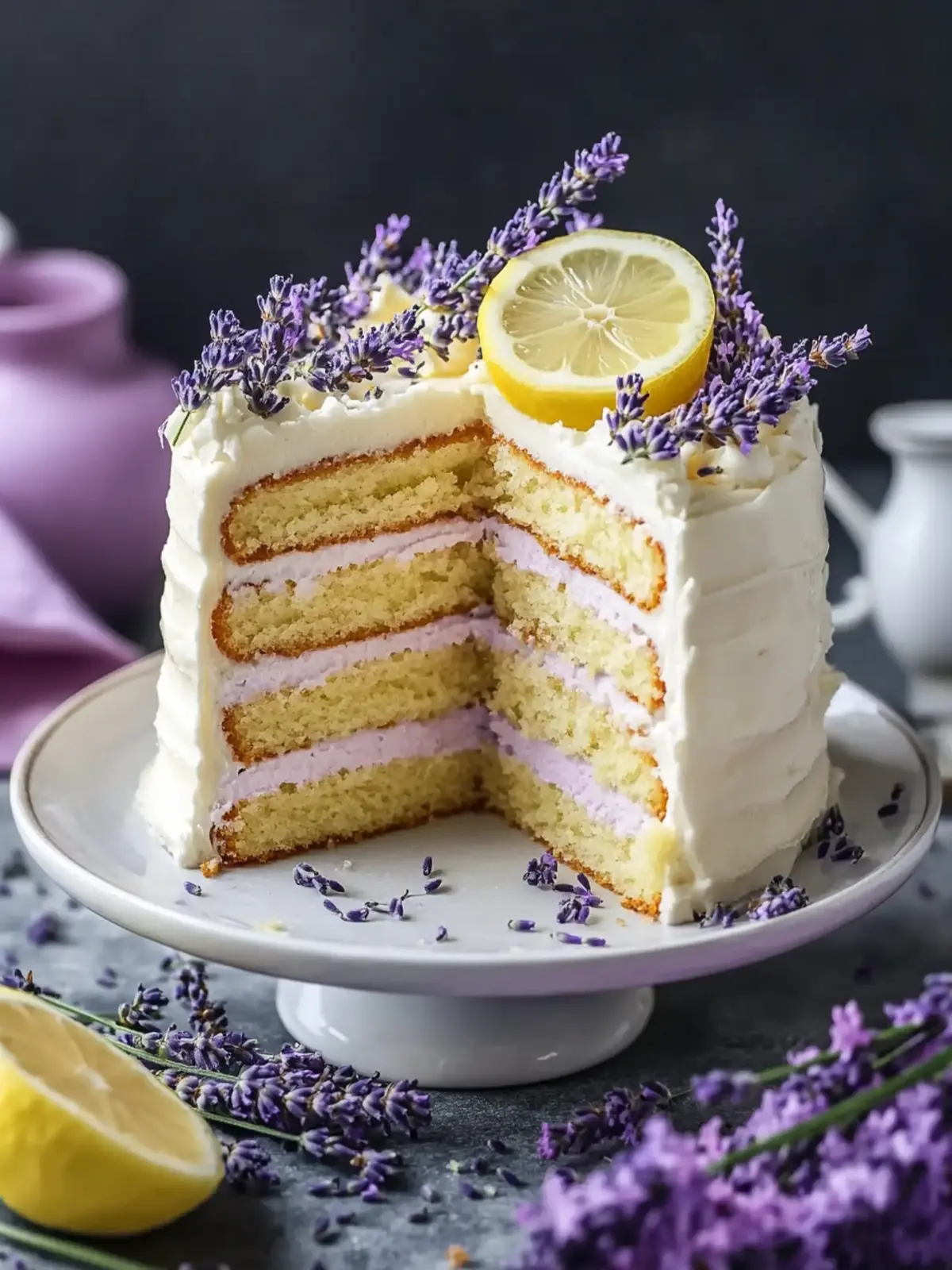 Delightful Lemon Lavender Cake to Elevate Your Baking Game 5 Lemon Lavender Cake