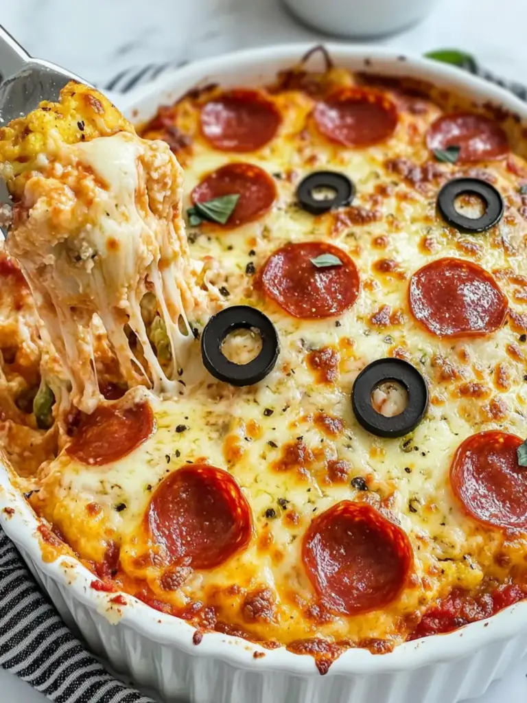 Cauliflower Pizza Casserole