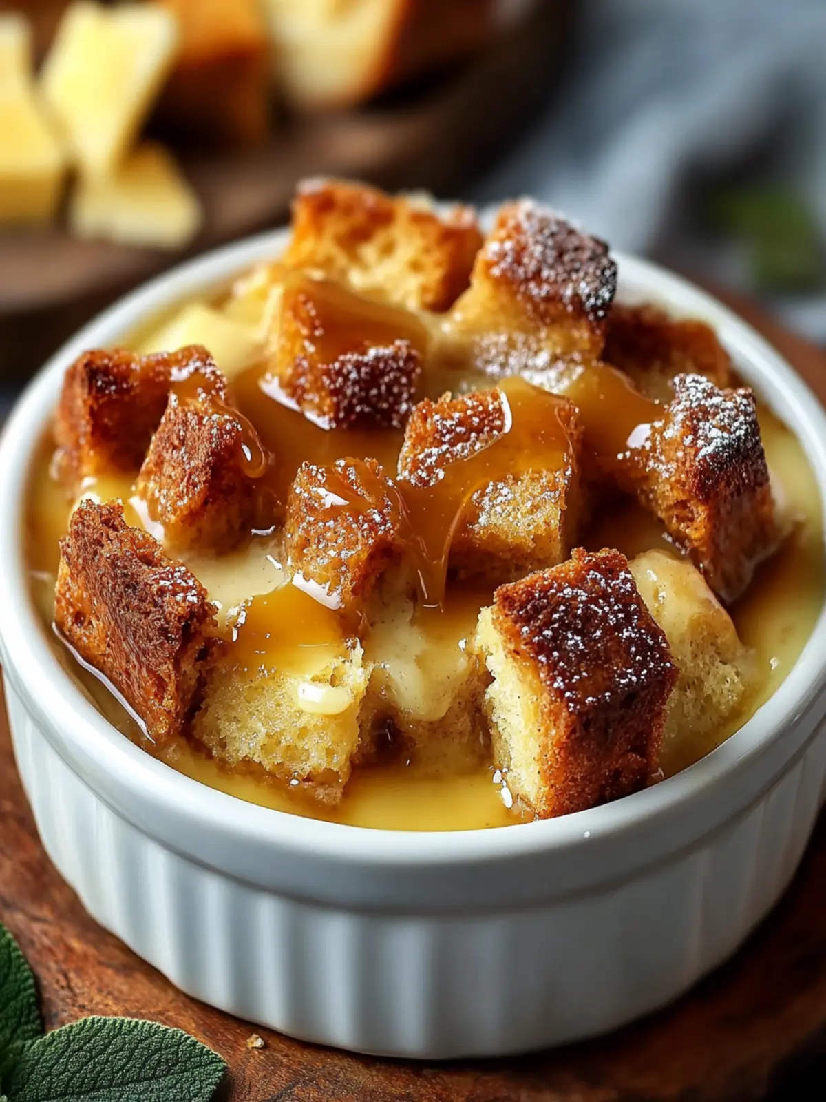 Delicious Bread Pudding with Vanilla Caramel Sauce Recipe 3 Bread Pudding with Vanilla Caramel Sauce