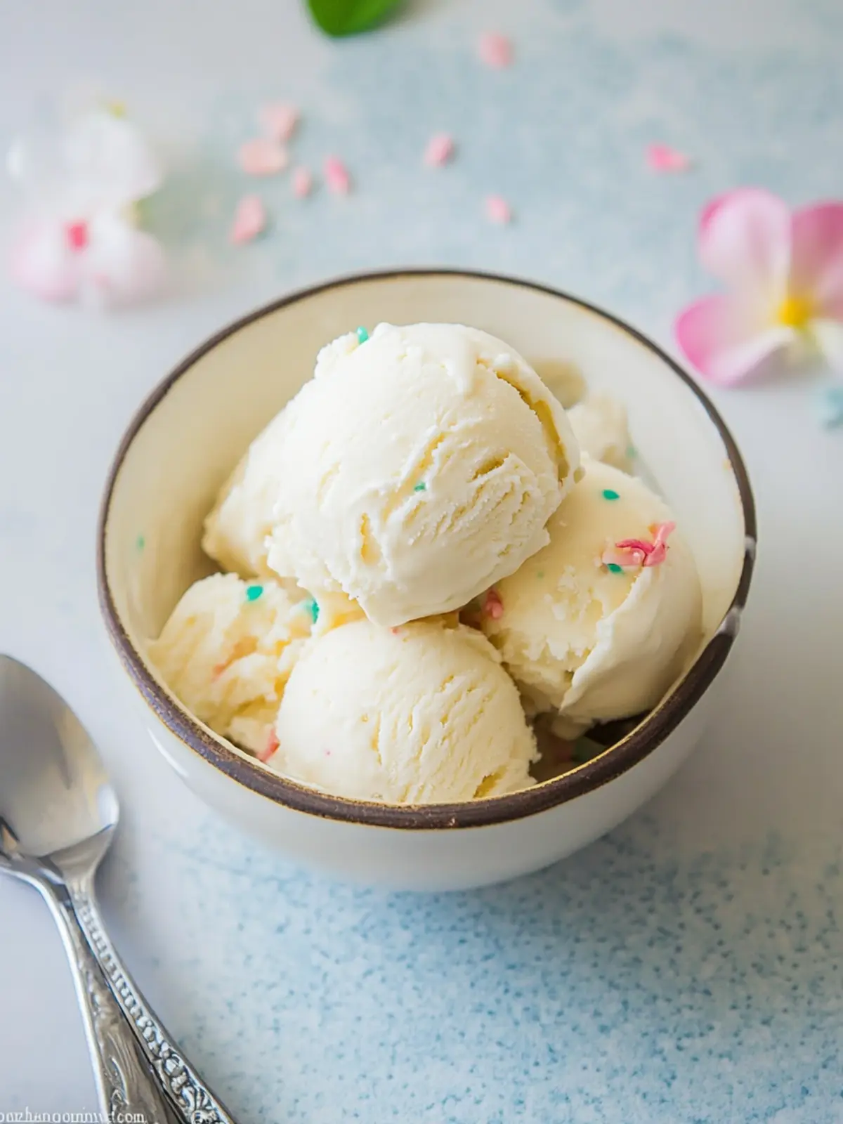 Refreshing Jasmine Tea Ice Cream with Peachy Bliss 2 Jasmine Tea Ice Cream