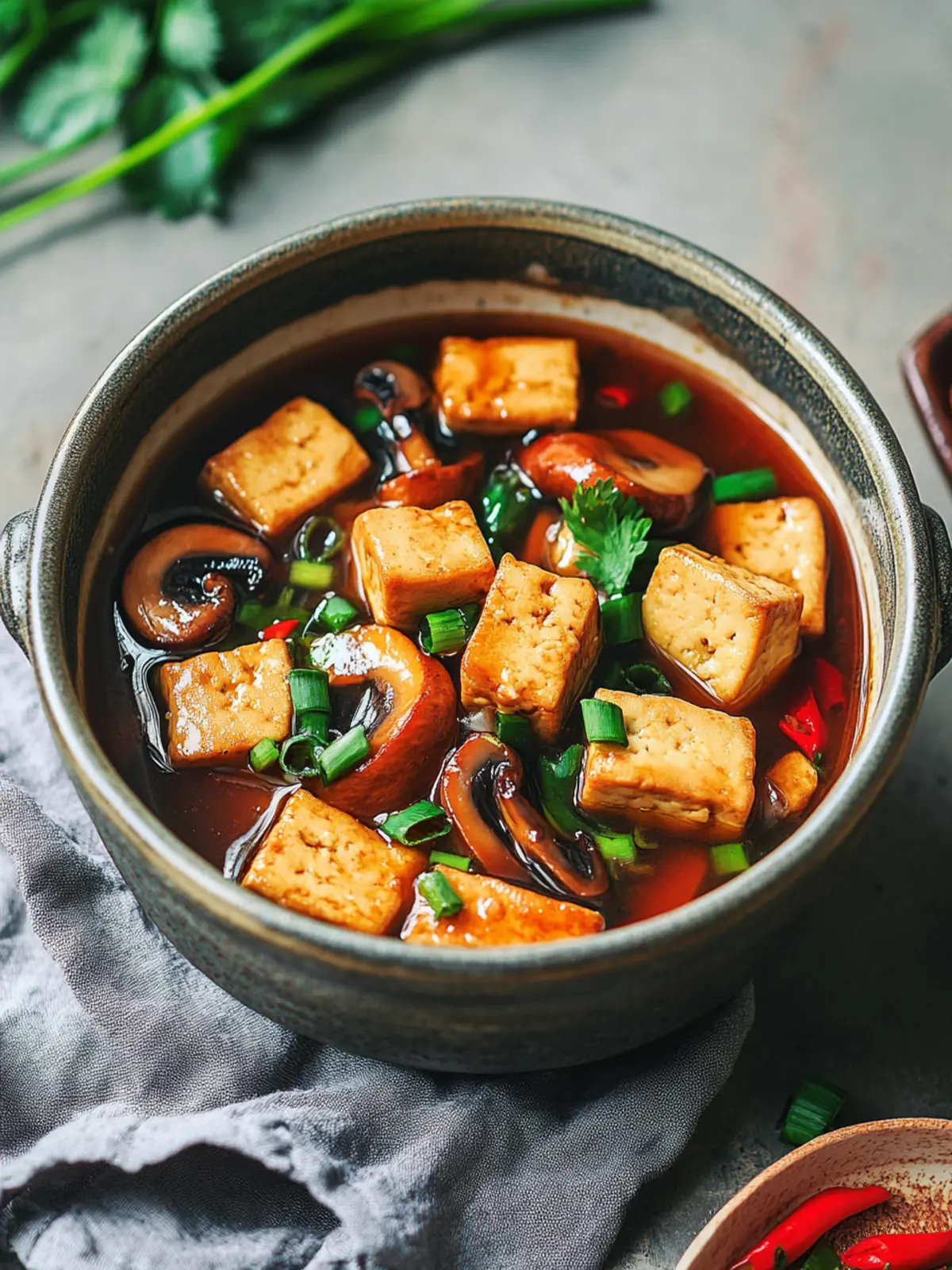 Delicious Vietnamese Braised Tofu & Mushrooms in 27 Minutes 5 Vietnamese Braised Tofu & Mushrooms