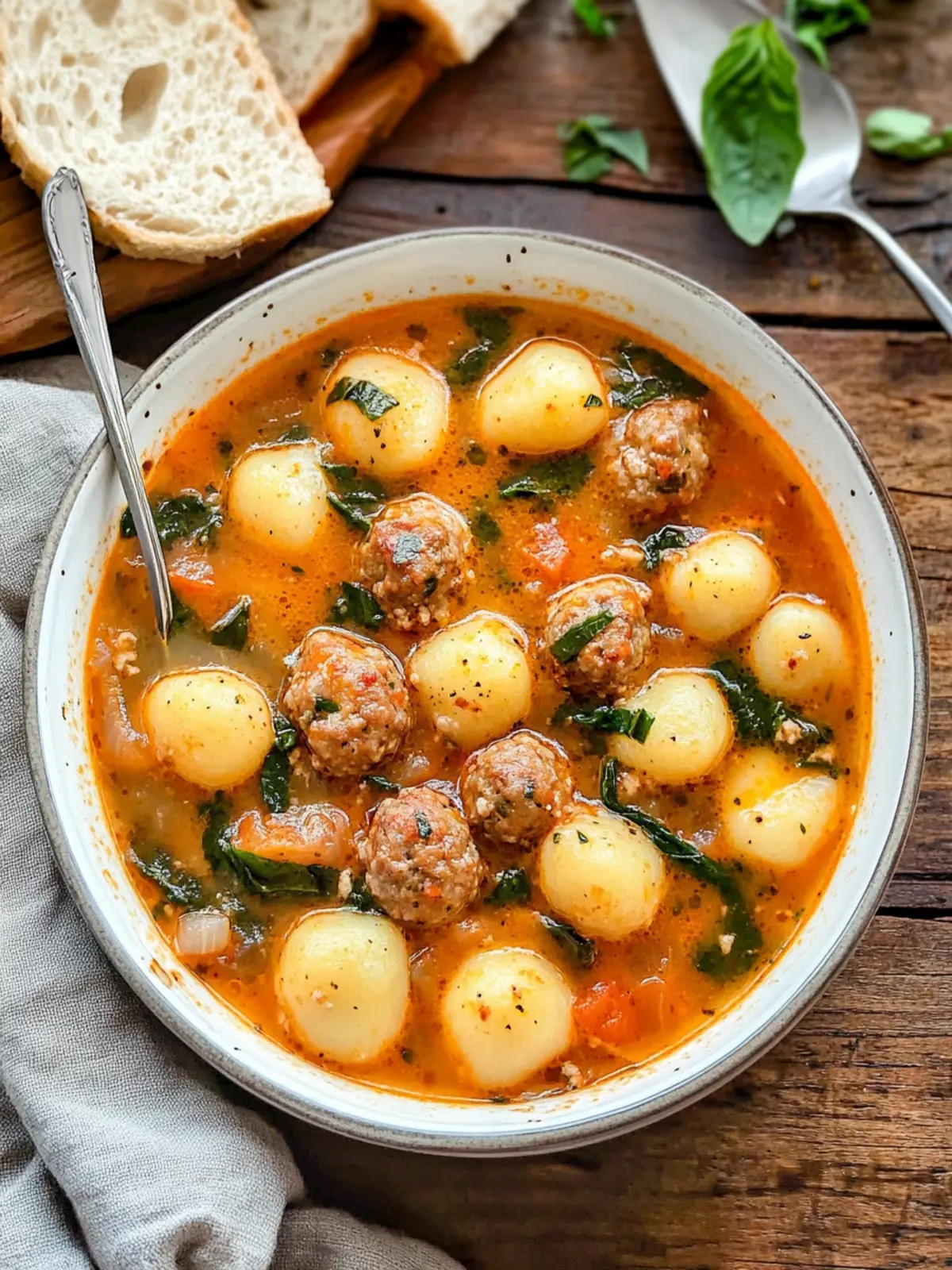 Hearty Italian Meatball Gnocchi Soup for Cozy Nights 5 Italian Meatball Gnocchi Soup