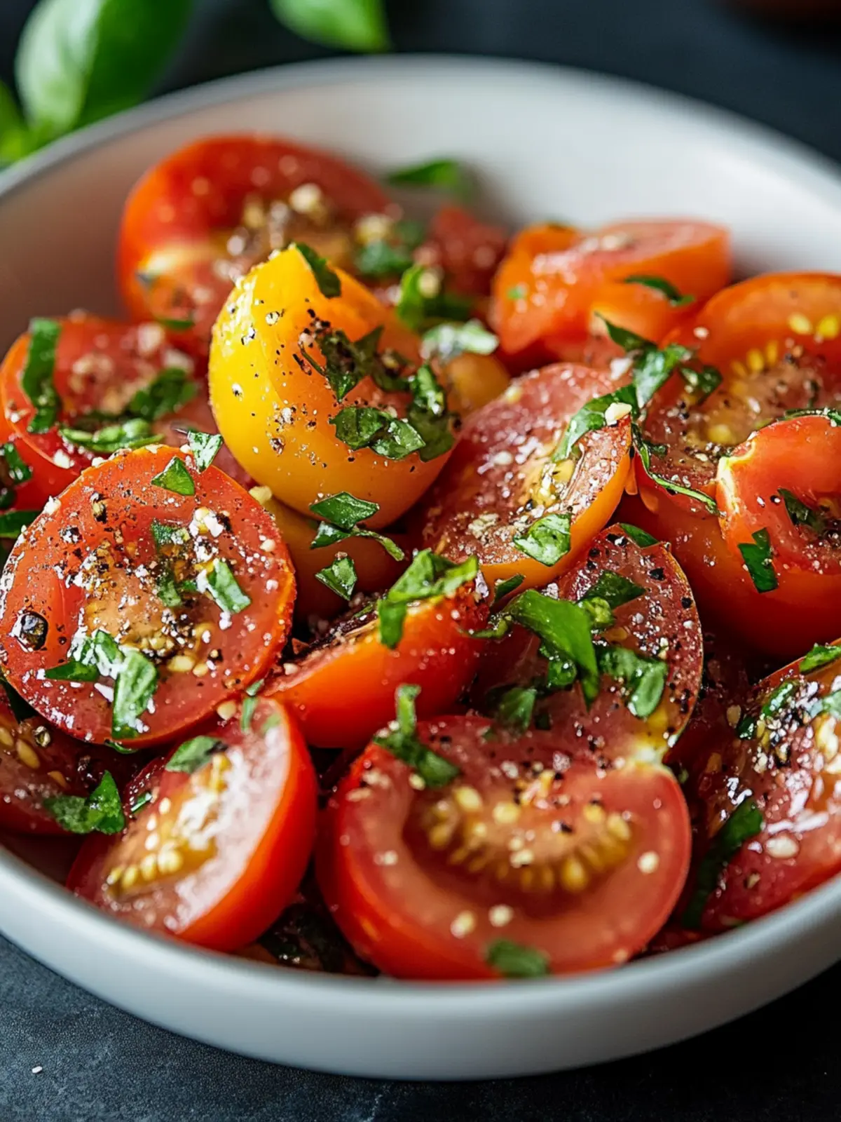Refreshing Tomato Garlic Salad for Summer Bliss 4 Tomato Garlic Salad