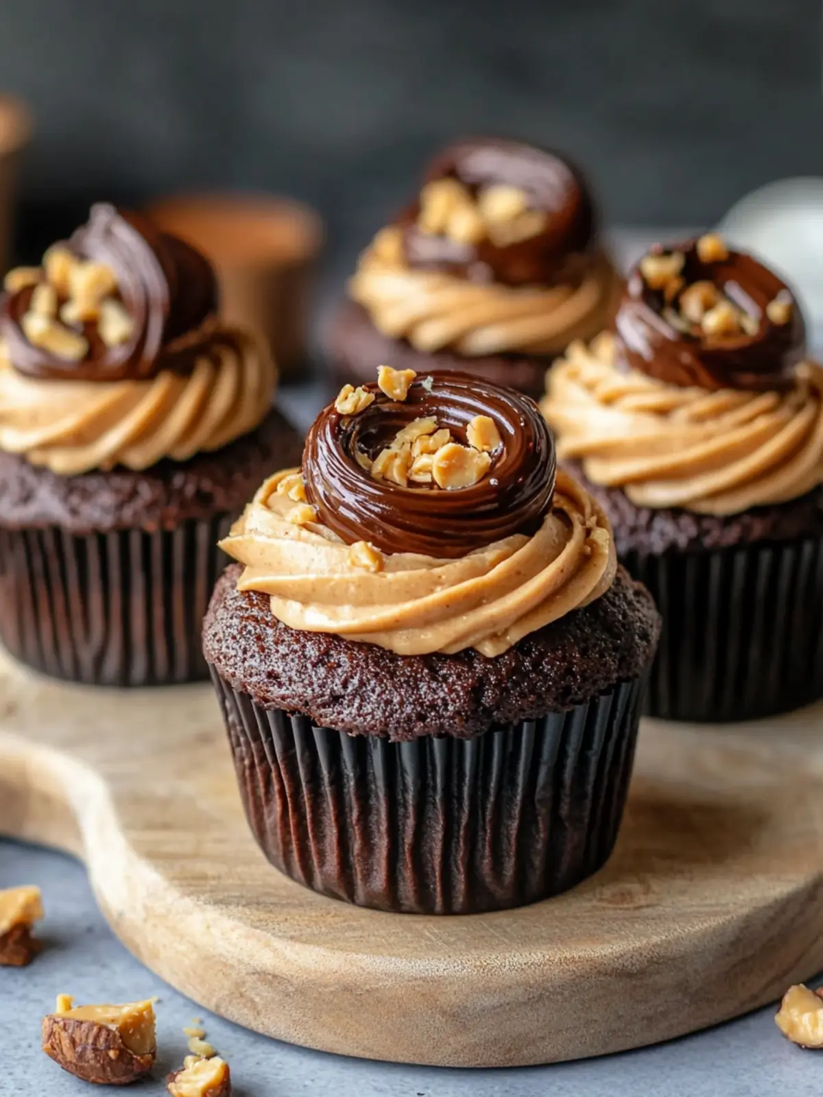 Indulge in Peanut Butter Lava Fudge Cupcakes Bliss 2 Peanut Butter Lava Fudge Cupcakes