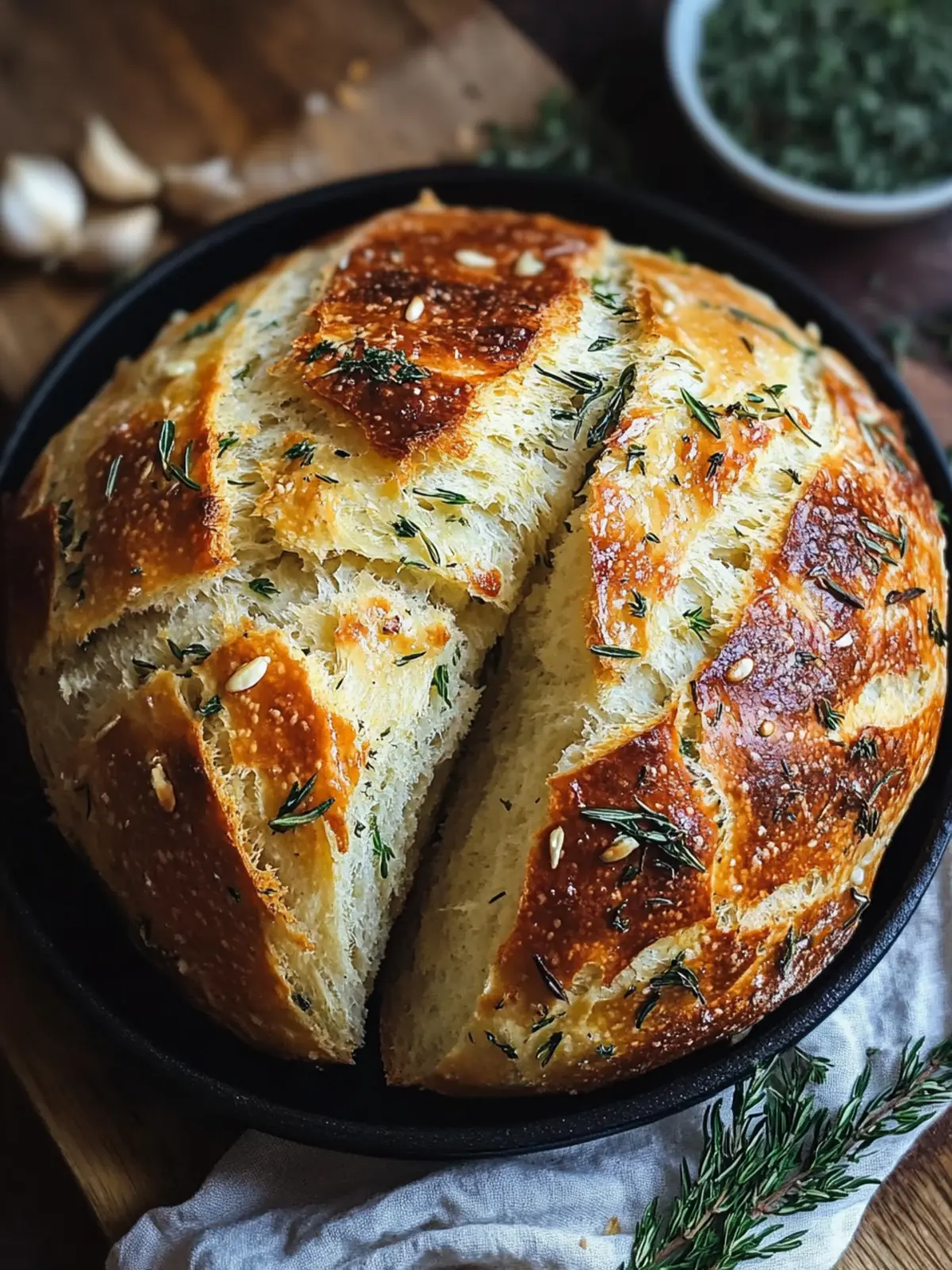 Bake Garlic And Herb Sourdough Bread for Irresistible Flavor 5 Garlic And Herb Sourdough Bread