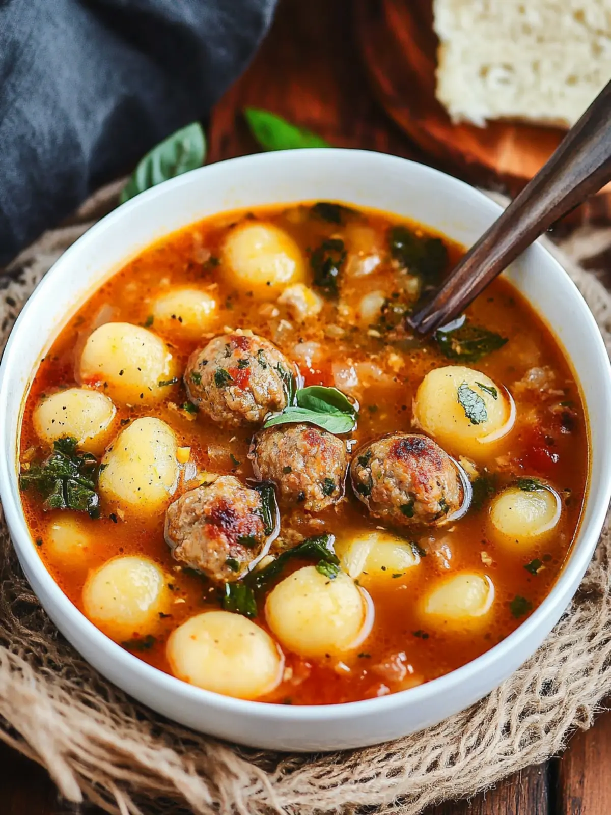 Hearty Italian Meatball Gnocchi Soup for Cozy Nights 2 Italian Meatball Gnocchi Soup
